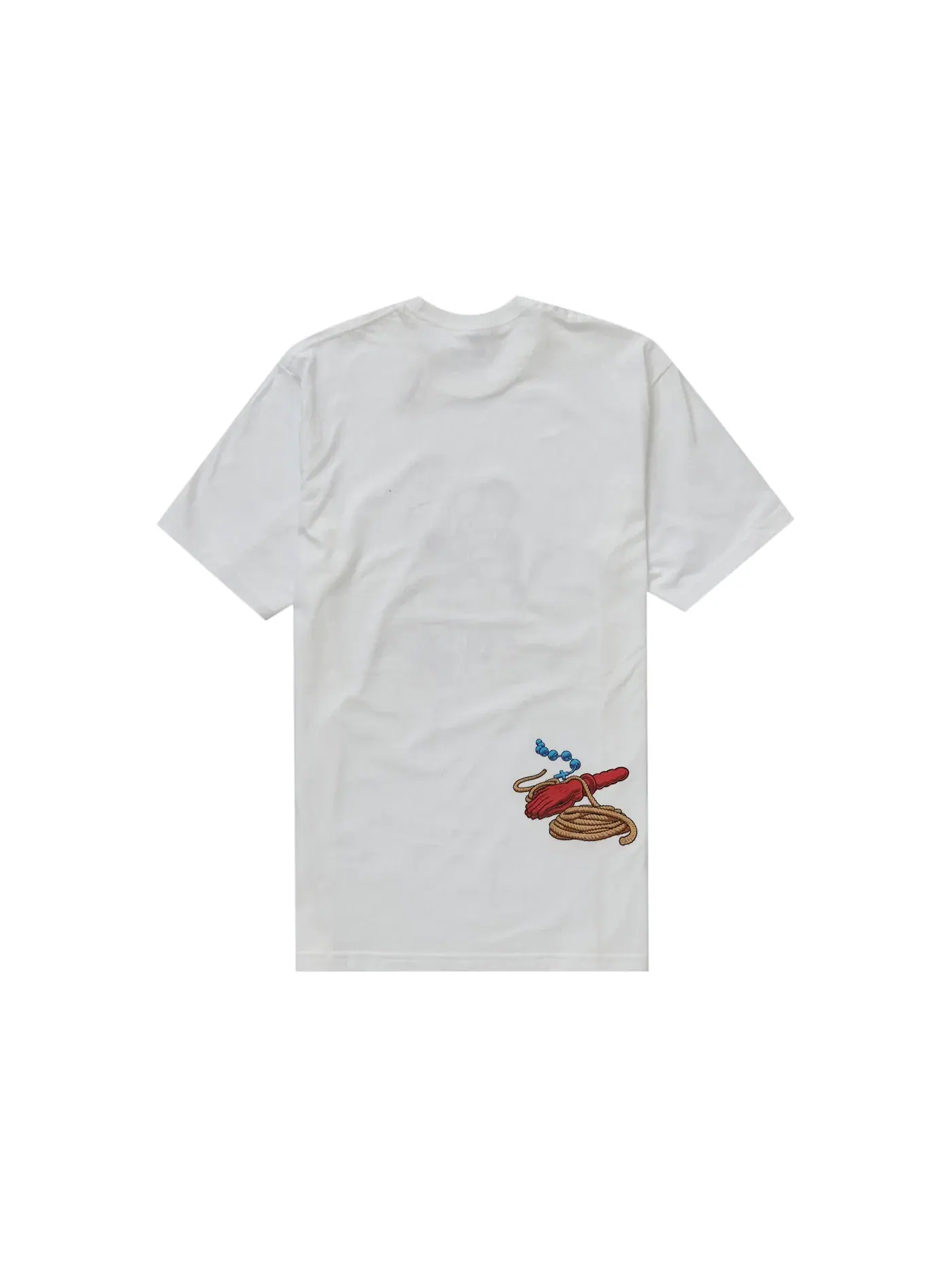 Мужская футболка с принтом Supreme Tee — изображение 2 из 2, белый