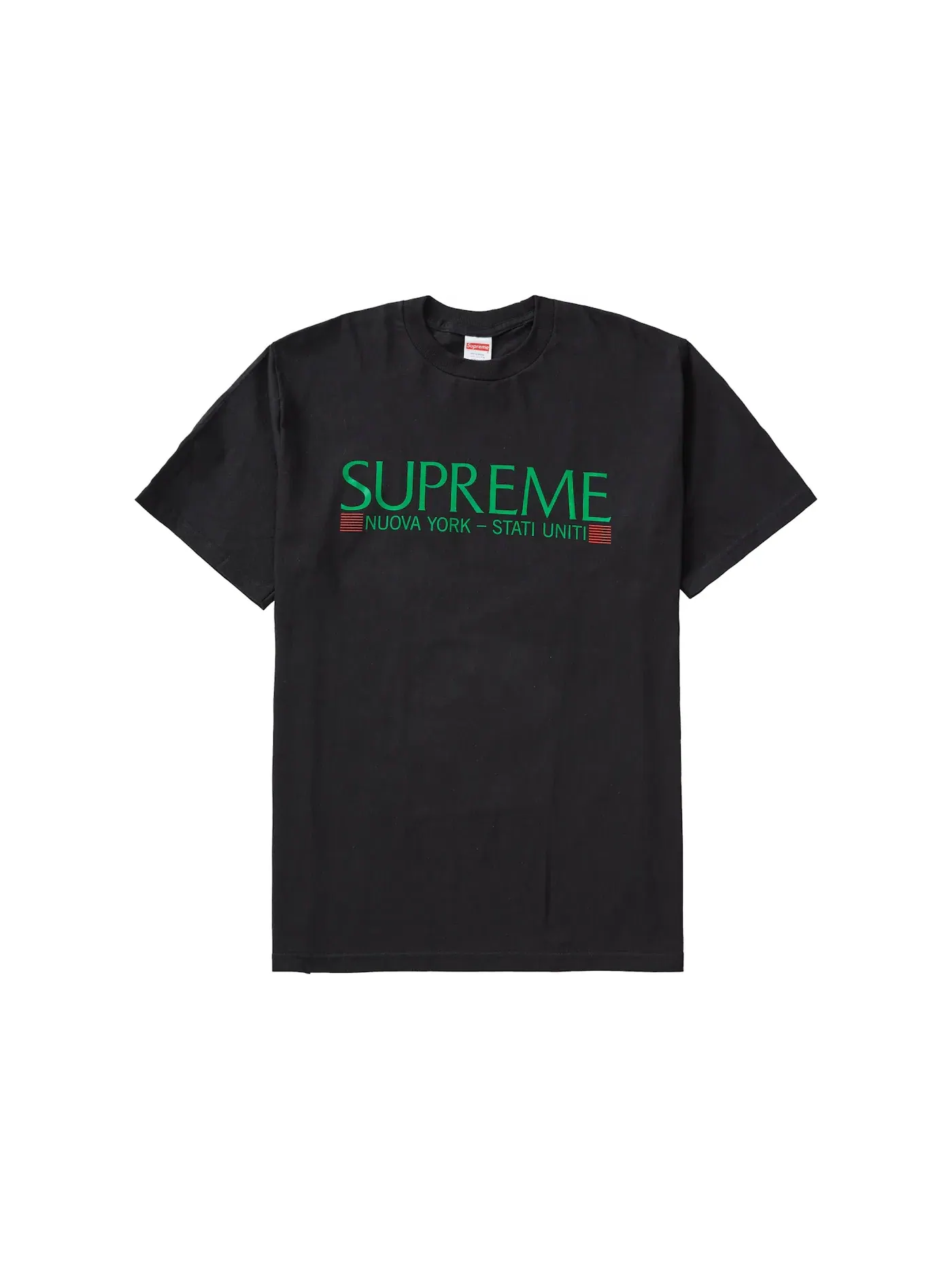 Мужская футболка с принтом Nuova York Tee Supreme — изображение 1 из 1, черный