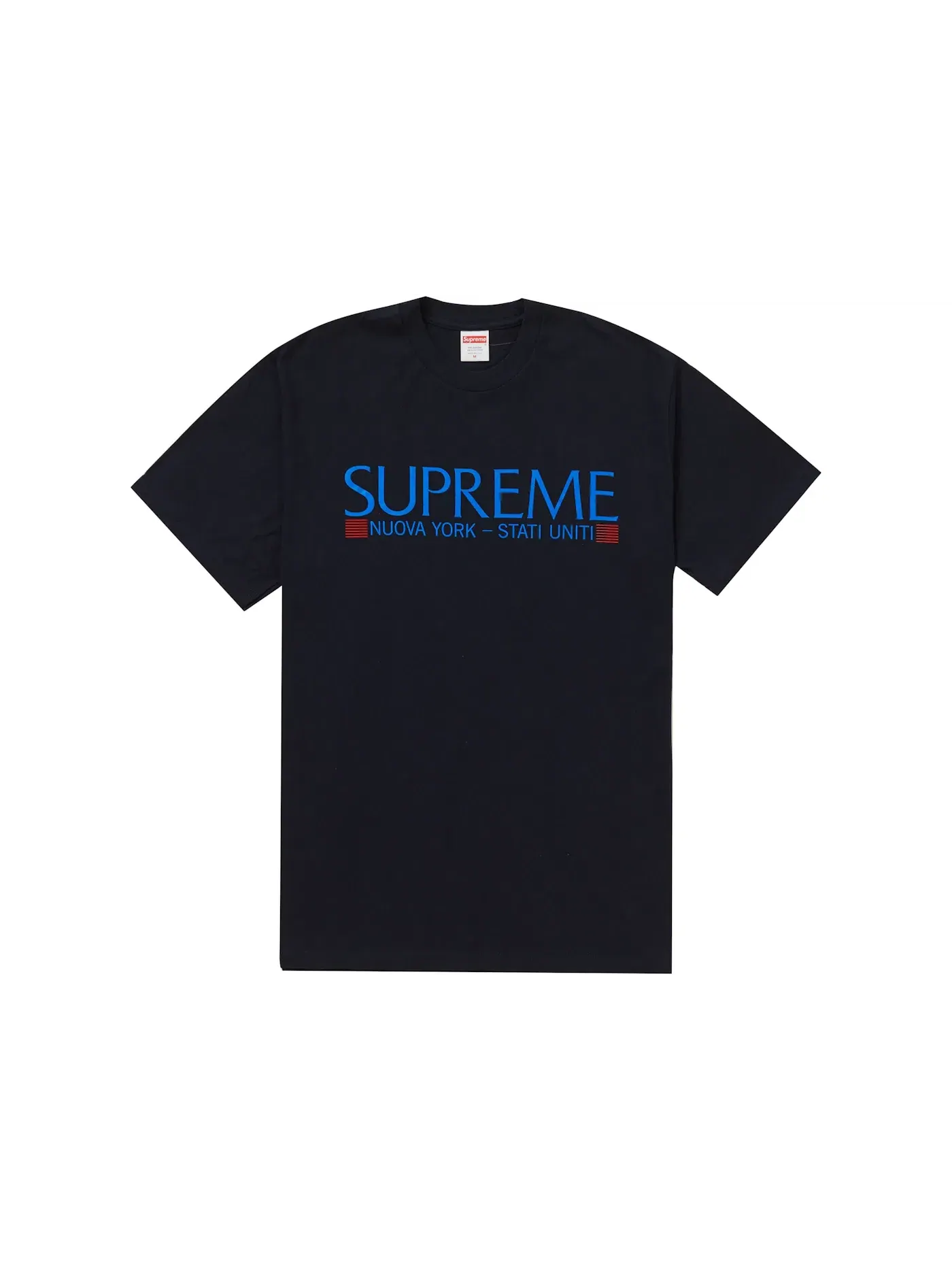 Мужская футболка с принтом Supreme Tee Navy — изображение 1 из 1