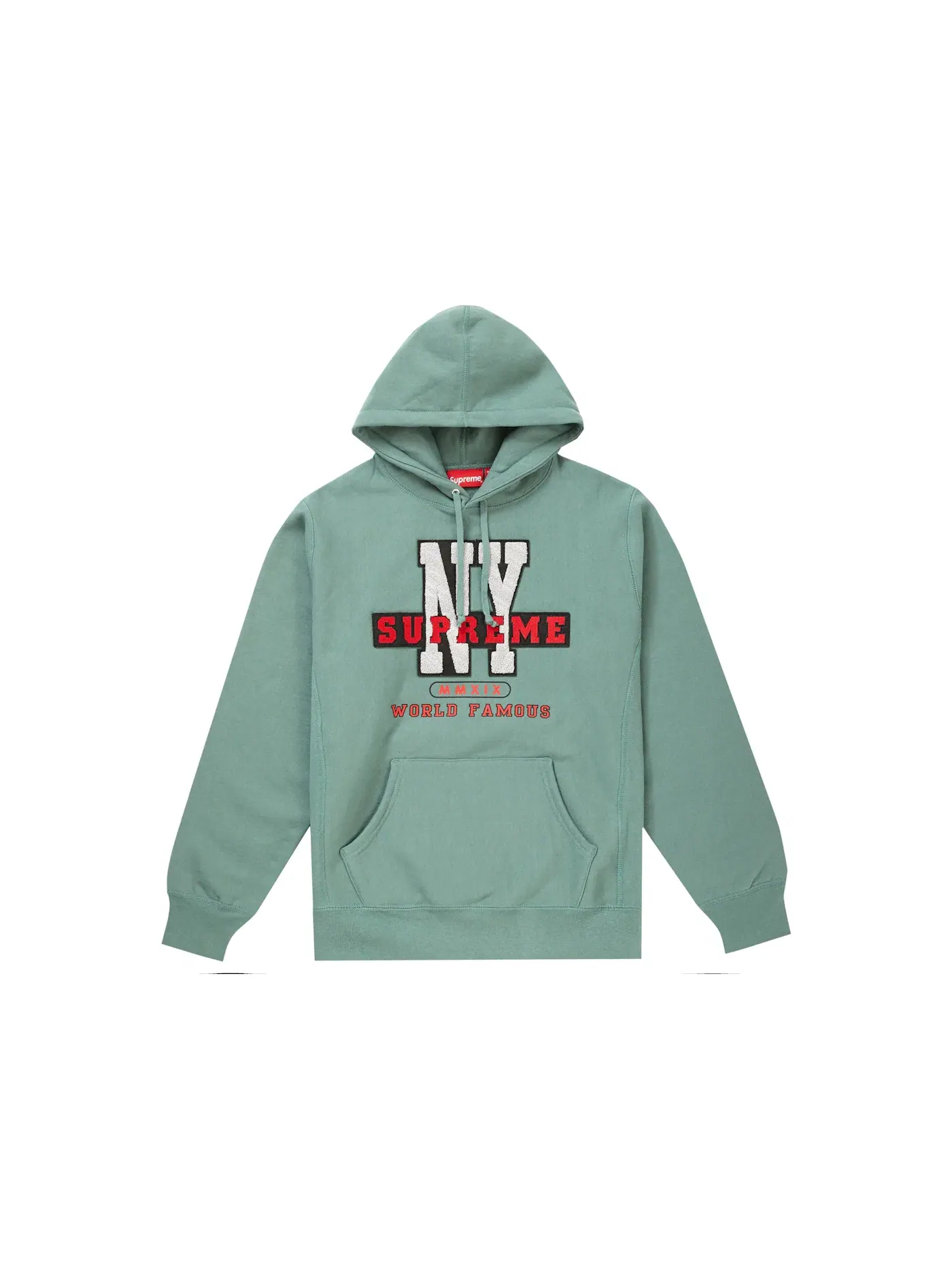 Мужской худи с капюшоном Supreme Hooded Sweatshirt — изображение 1 из 1, голубой