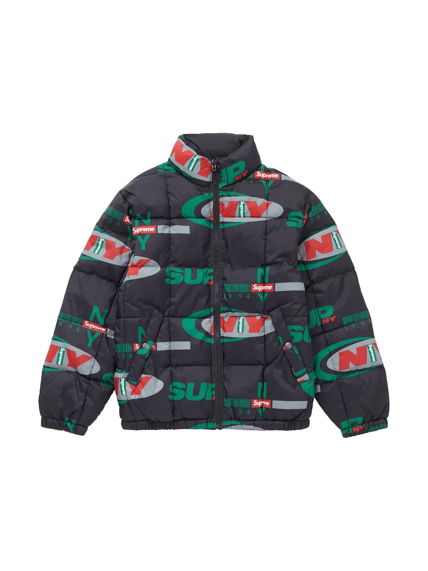 Мужская куртка-пуховик двусторонняя Supreme FW18 Jacket Supreme — изображение 1 из 1, черный