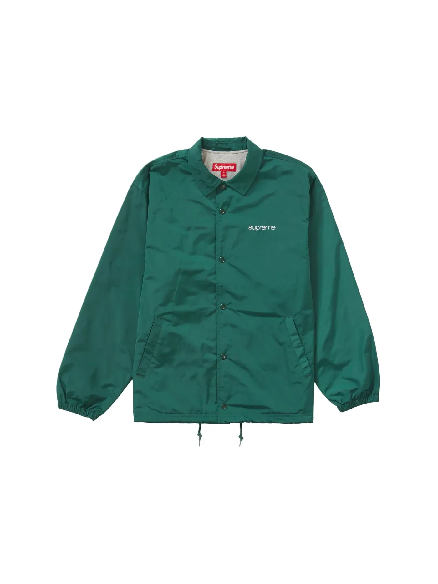 Мужская куртка-тренч с принтом Supreme NYC Coaches Jacket — изображение 1 из 3, зеленый