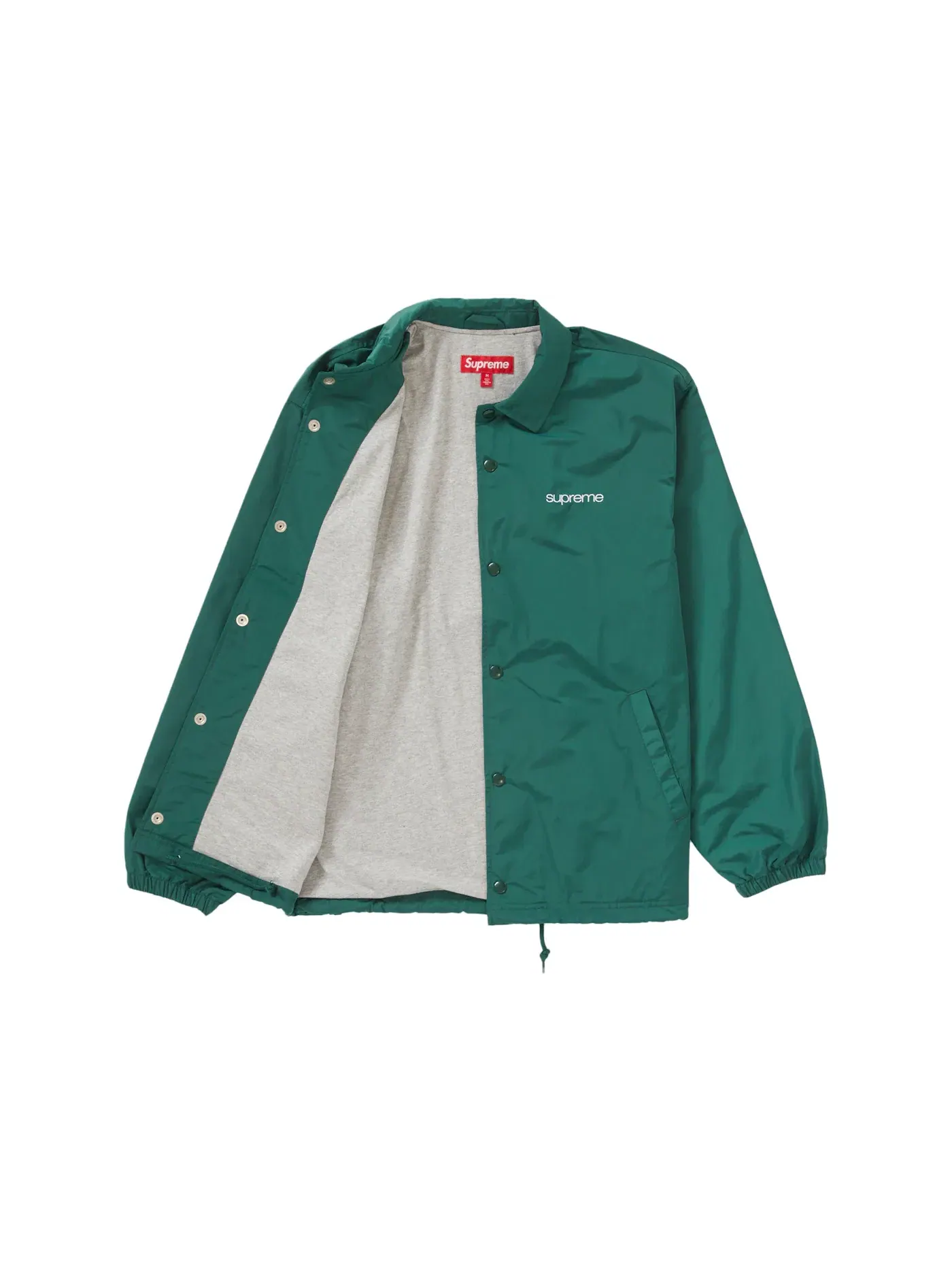 Мужская куртка-тренч с принтом Supreme NYC Coaches Jacket — изображение 2 из 3, зеленый