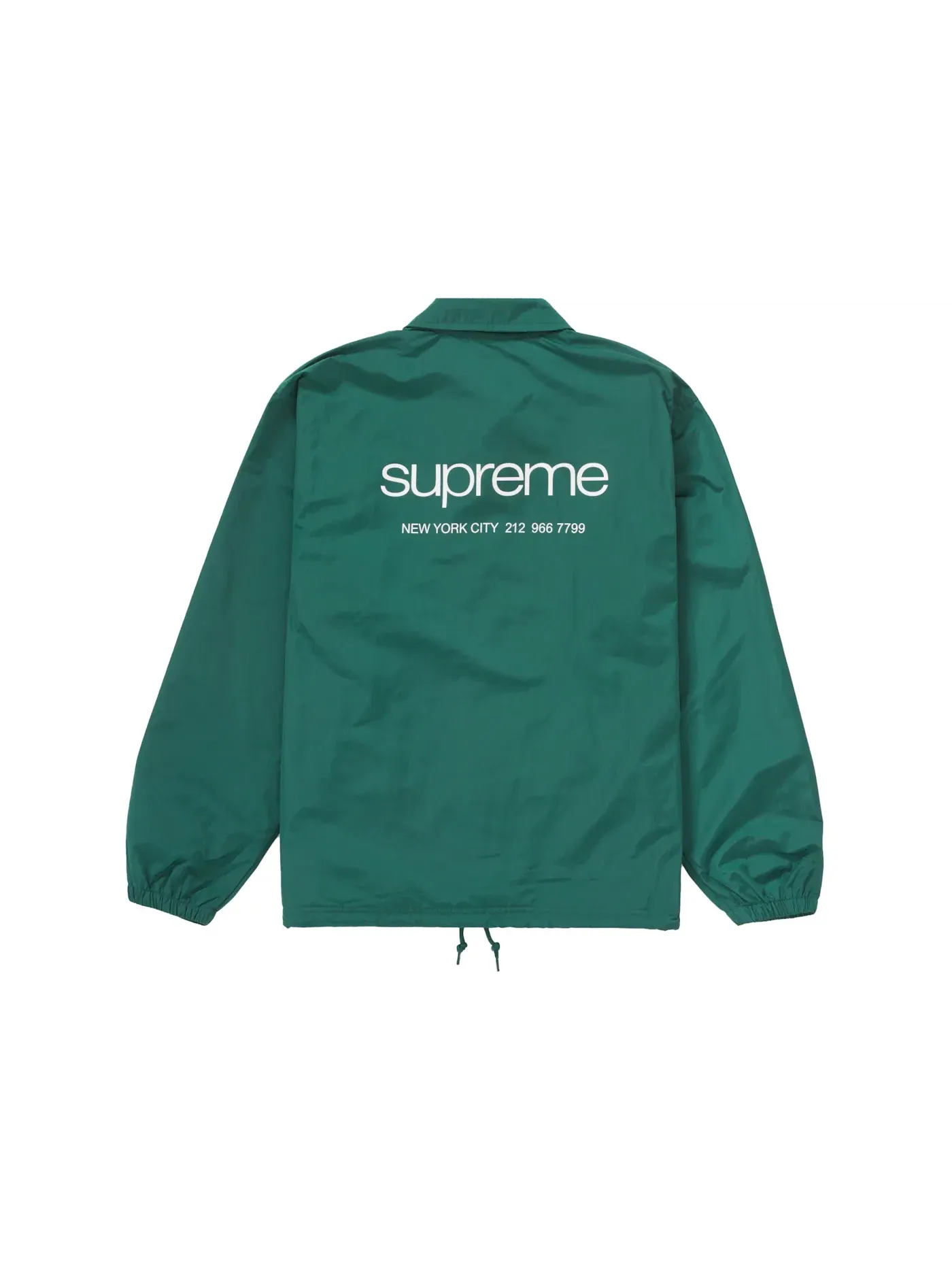 Мужская куртка-тренч с принтом Supreme NYC Coaches Jacket — изображение 3 из 3, зеленый