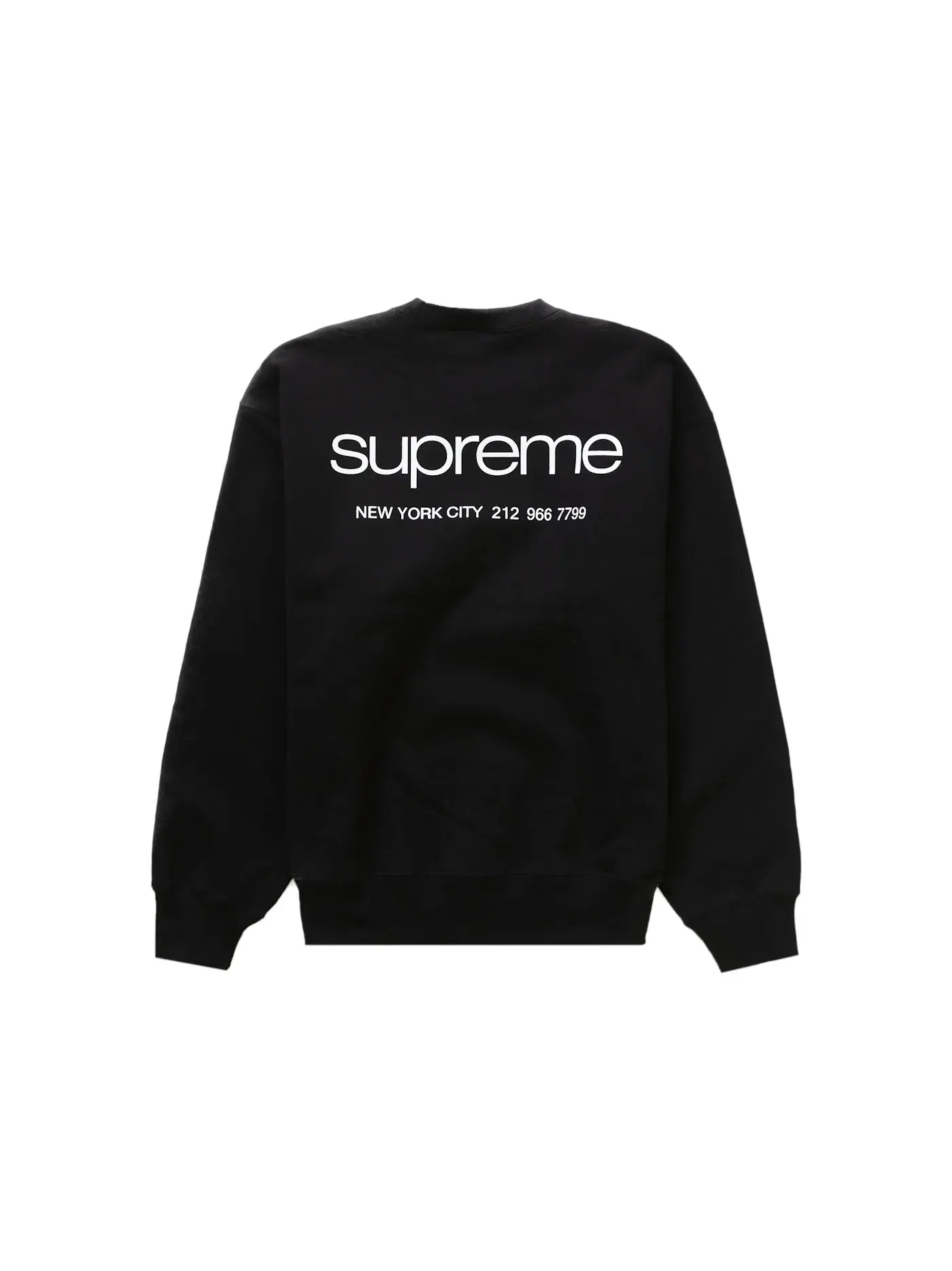 Мужской свитшот с круглым вырезом Supreme Crewneck — изображение 1 из 2, черный