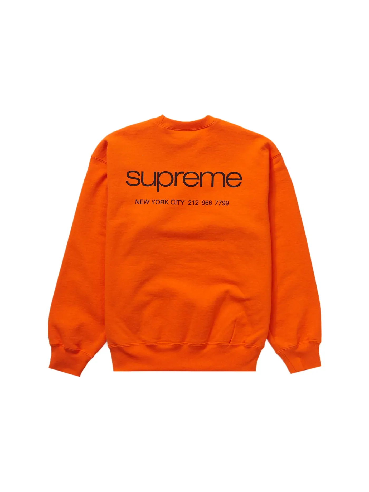 Мужской свитшот с длинным рукавом Crewneck Supreme — изображение 1 из 2, темный оранжевый