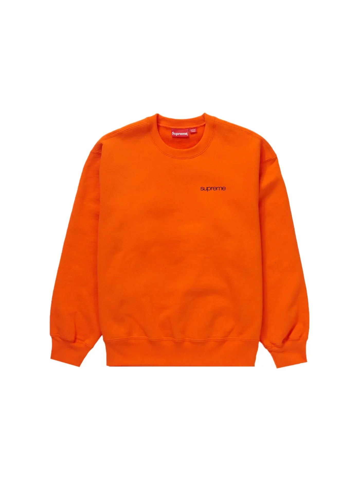 Мужской свитшот с длинным рукавом Crewneck Supreme — изображение 2 из 2, темный оранжевый