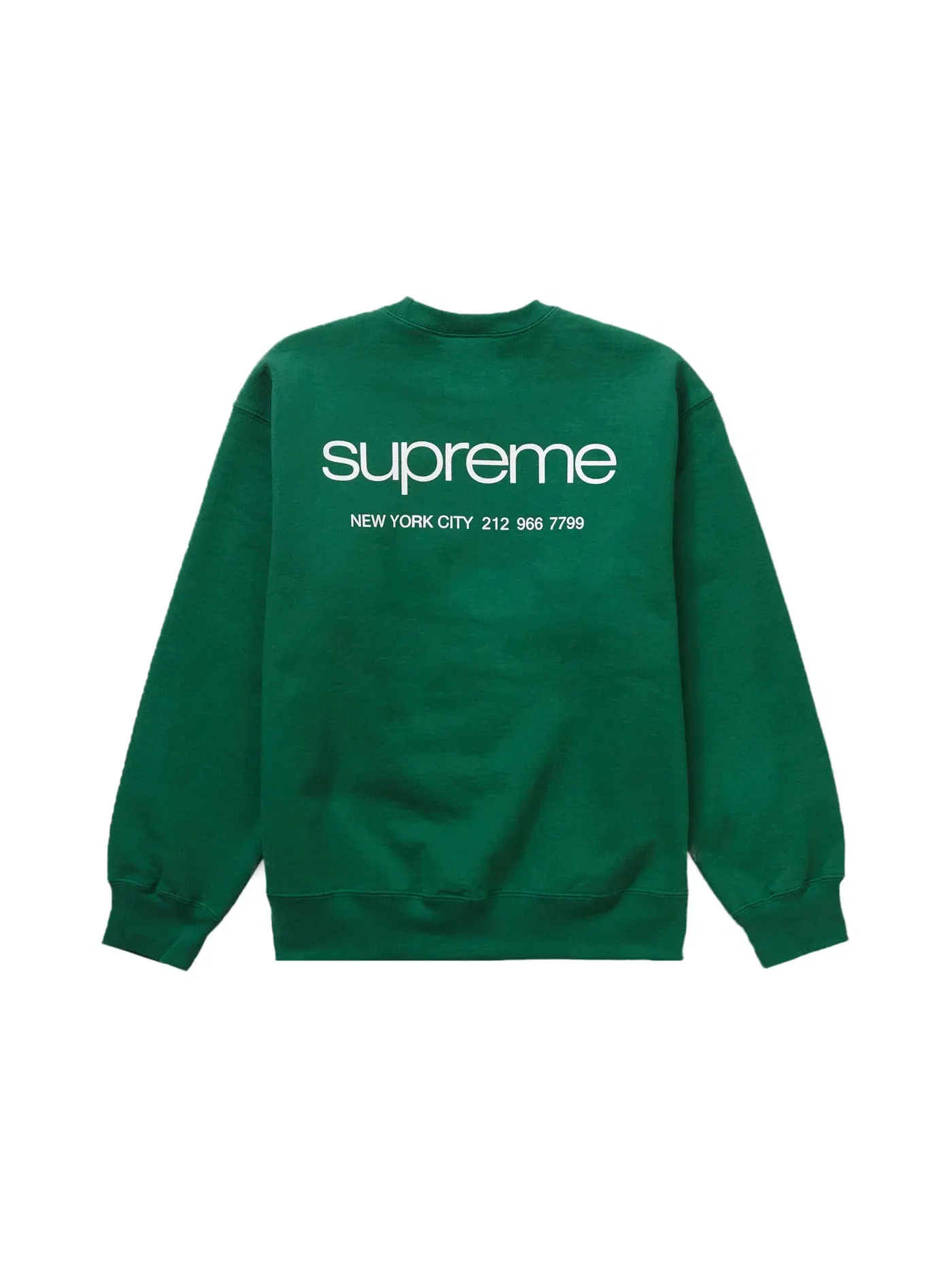 Мужской свитшот с круглым вырезом Supreme Crewneck — изображение 1 из 2, зеленый