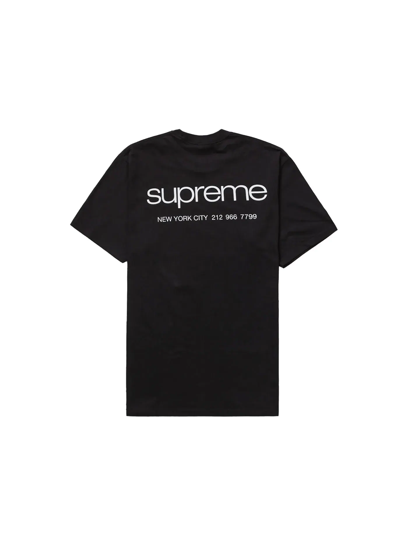 Мужская футболка с принтом Supreme Tee — изображение 2 из 2, черный
