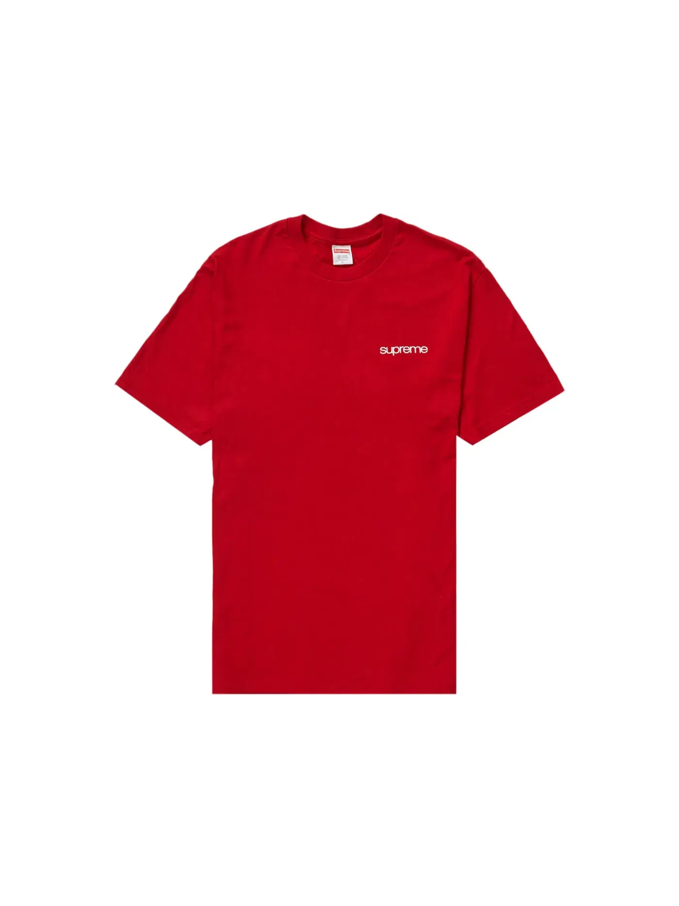 Мужская футболка с принтом Supreme Tee — изображение 1 из 2, красный