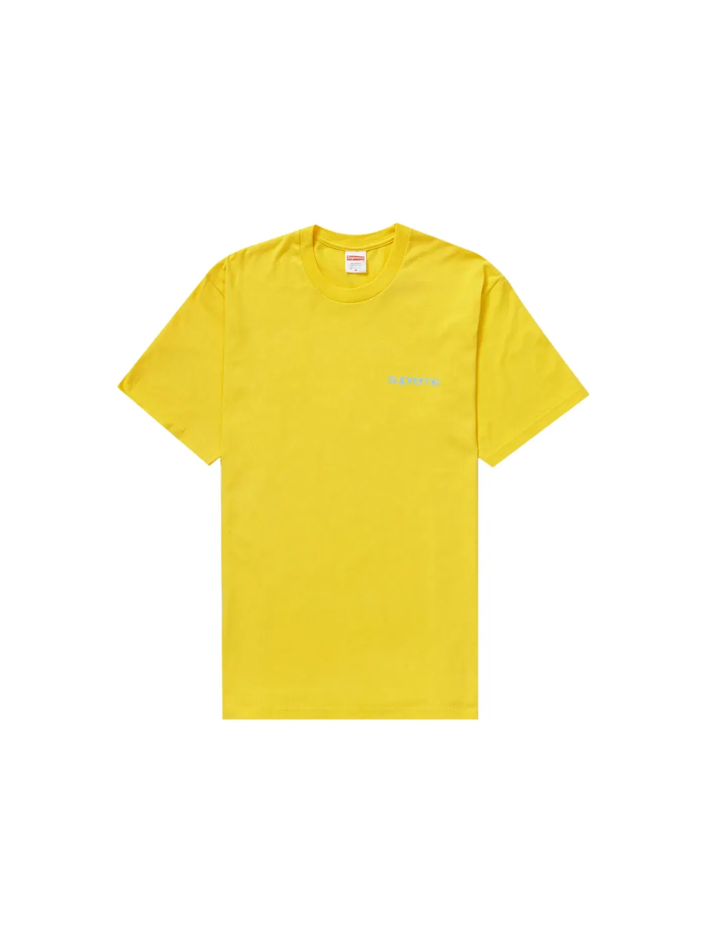 Мужская футболка с принтом Supreme Tee — изображение 1 из 2, желтый