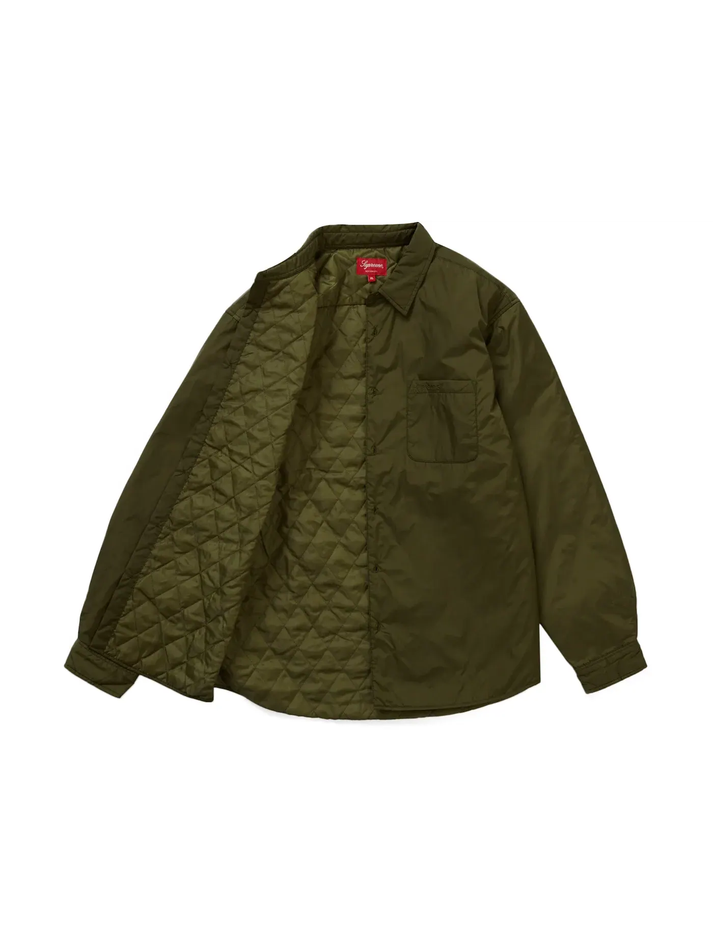 Мужская рубашка нейлоновая с наполнителем Shirt Supreme — изображение 2 из 3, оливковый