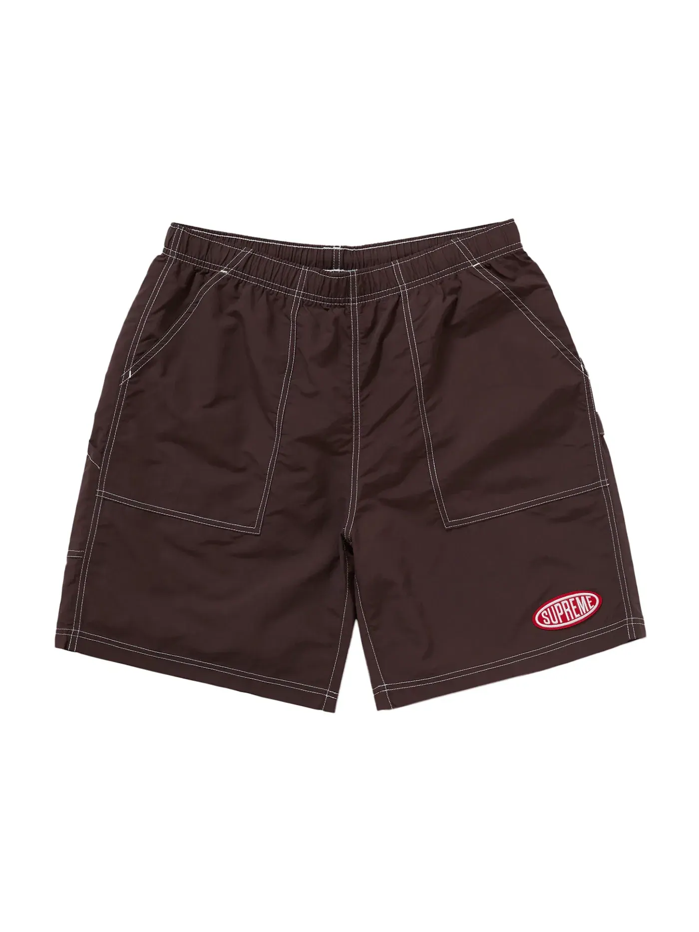 Мужские шорты Supreme Nylon Painter Short (SS24) — изображение 1 из 2, коричневый