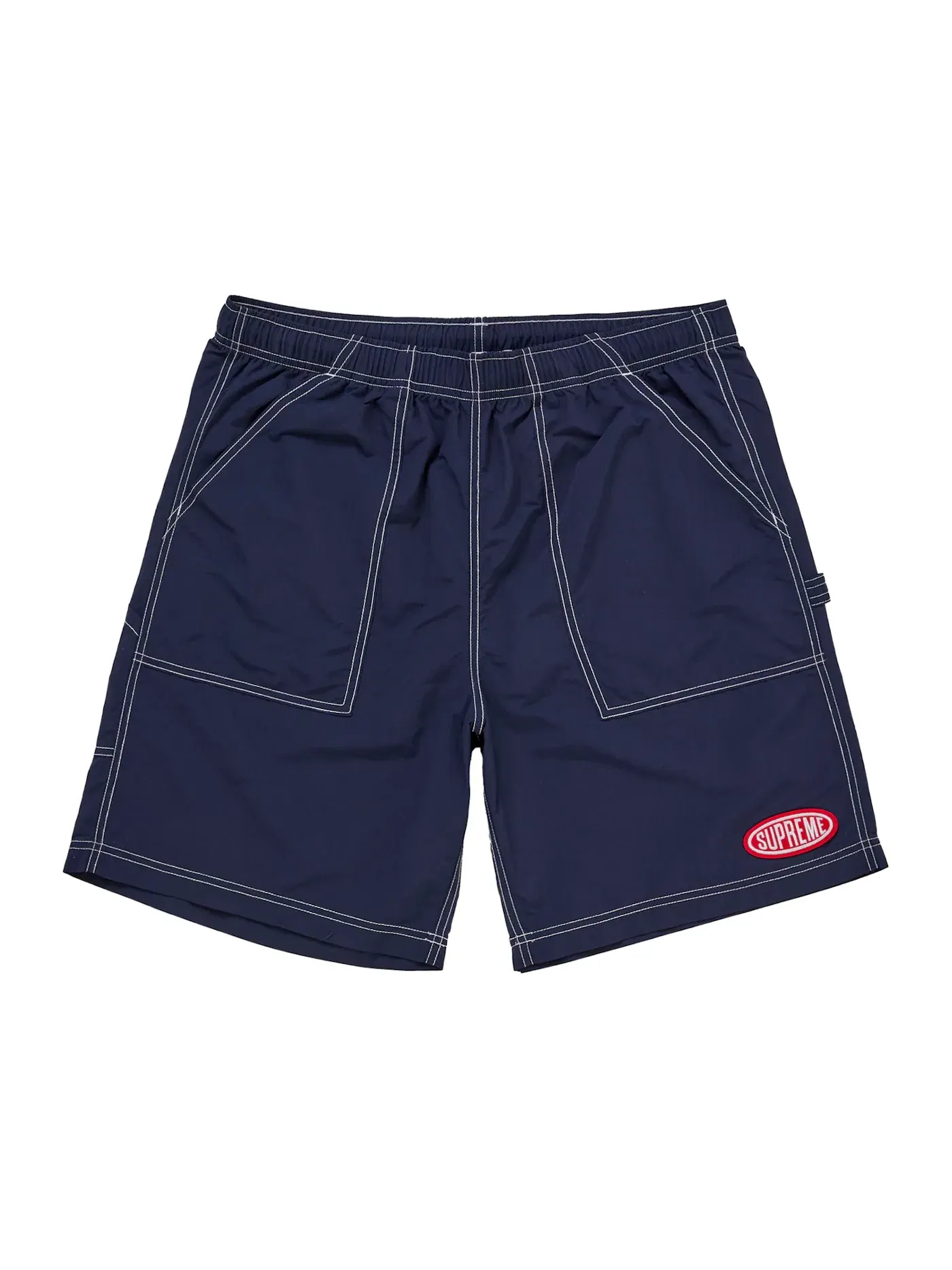 Мужские шорты с принтом Supreme Nylon Painter Short (SS26) — изображение 1 из 2, темно-синий