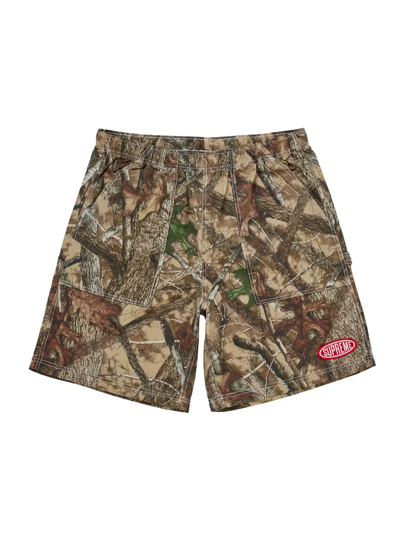 Мужские шорты с камуфляжным принтом Supreme Nylon Painter Short (SS26) Supreme, Truetimber Htc Camo — изображение 1 из 2