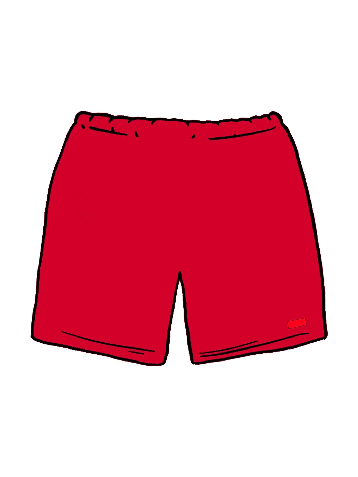 Мужские шорты с принтом Supreme Water Short (SS20) — изображение 1 из 1, красный