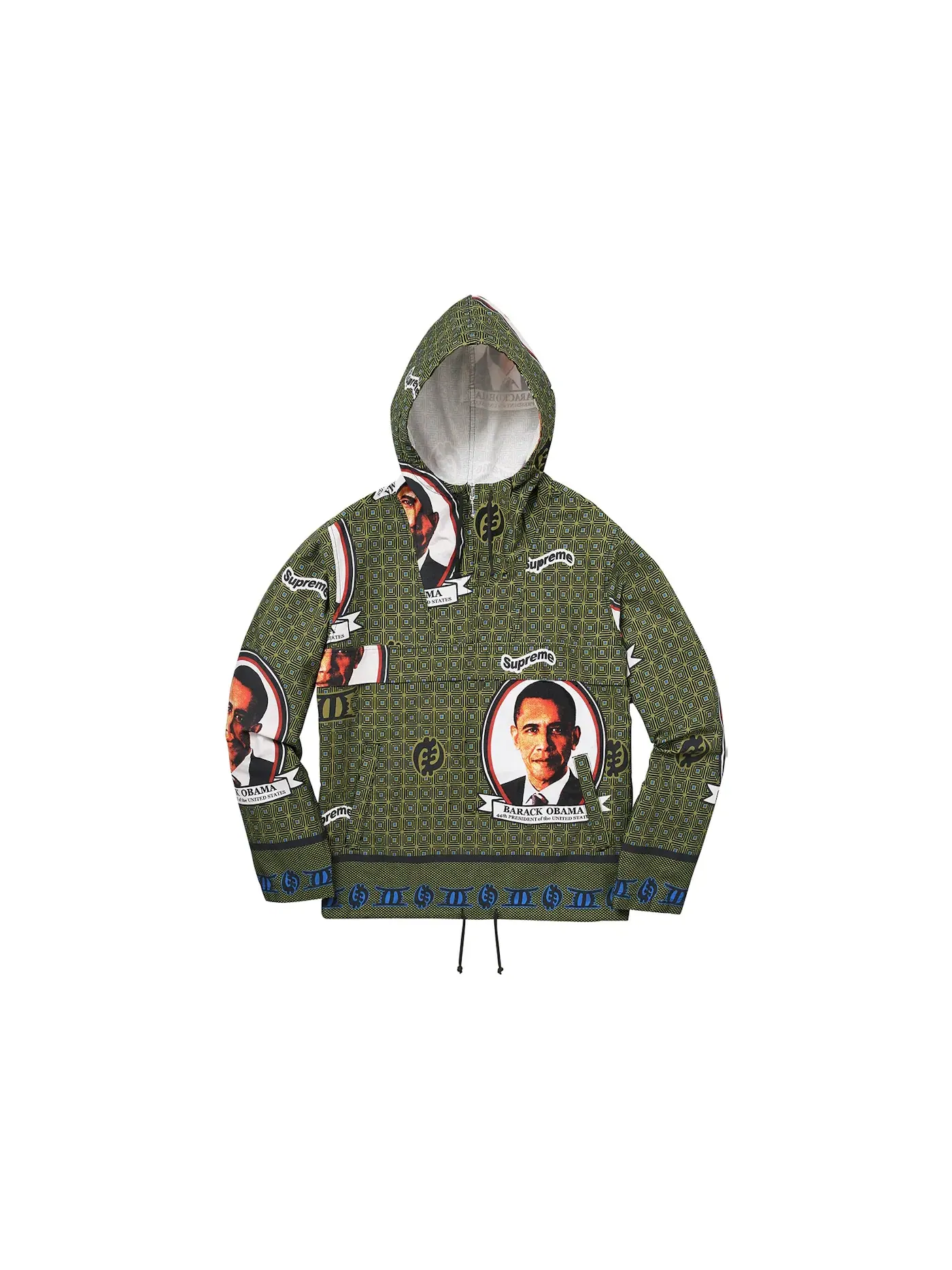 Мужская куртка-анорак Supreme Anorak — изображение 1 из 1, зеленый