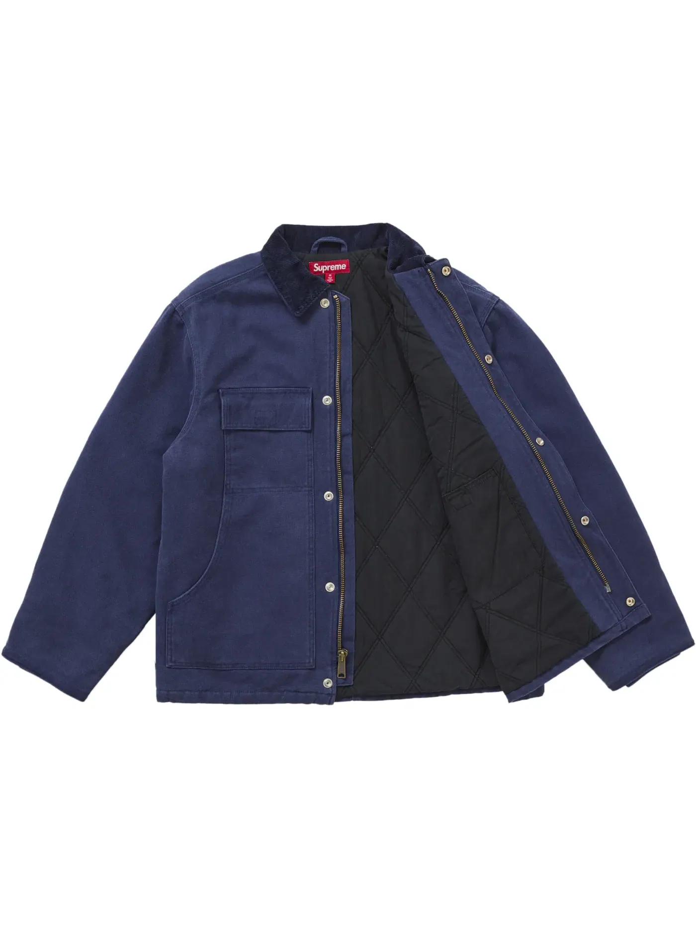 Мужская куртка-рабочая с длинным рукавом Supreme Navy — изображение 2 из 3