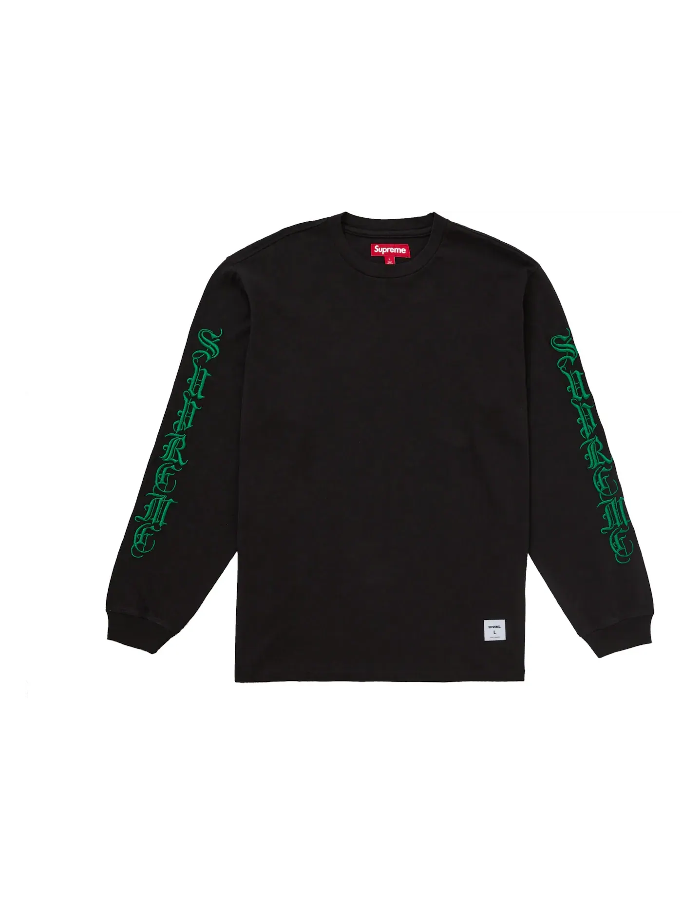 Мужская футболка с длинным рукавом Supreme Old English L/S Top — изображение 1 из 1, черный