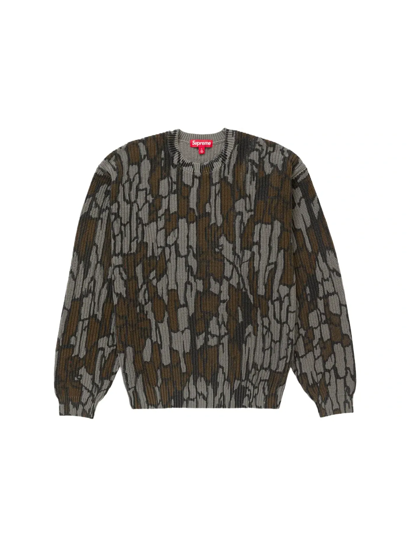 Мужской свитер с принтом Supreme Old English Printed Sweater, Mossy Oak Trebark Camo — изображение 2 из 2
