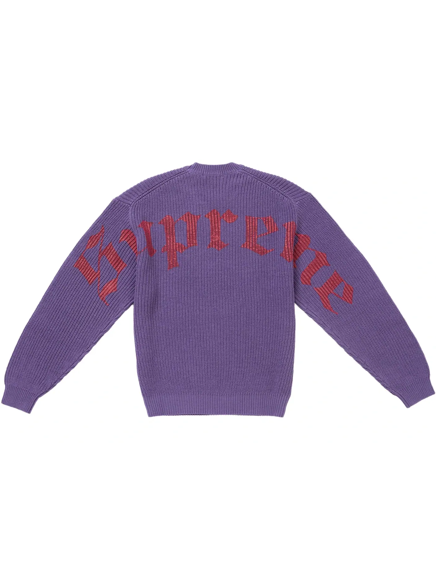 Мужской свитер с принтом Supreme Old English Printed Purple — изображение 1 из 2