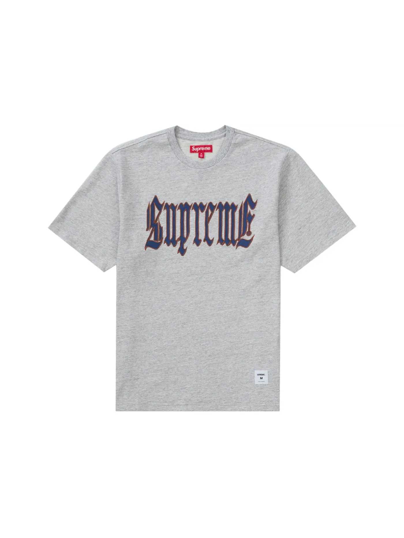 Мужская футболка с принтом Top (SS24) Supreme — изображение 1 из 1, серый