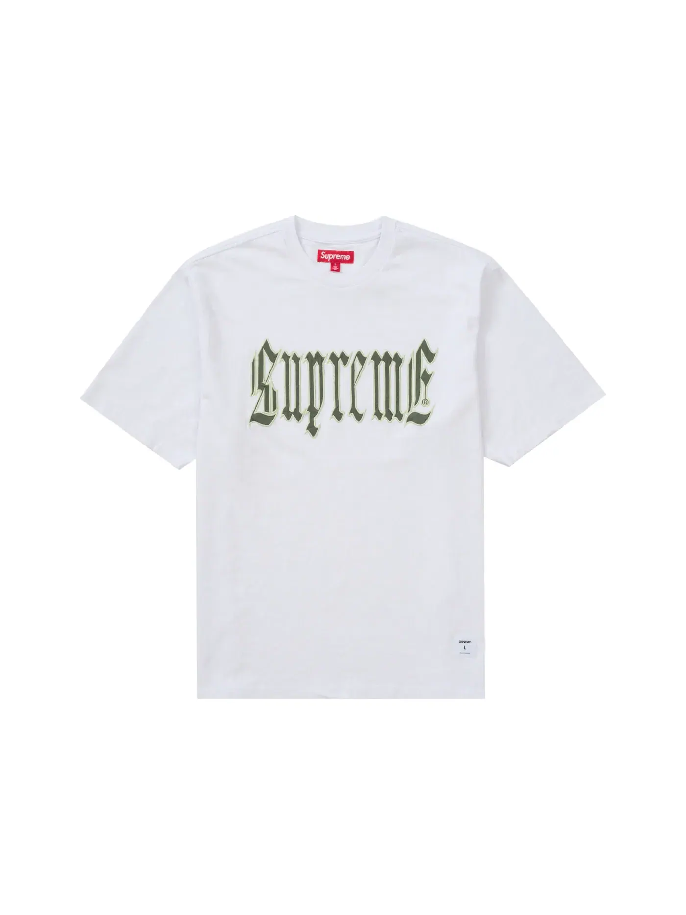 Мужская футболка с принтом Supreme Old English S/S Top (SS24) — изображение 1 из 1, белый