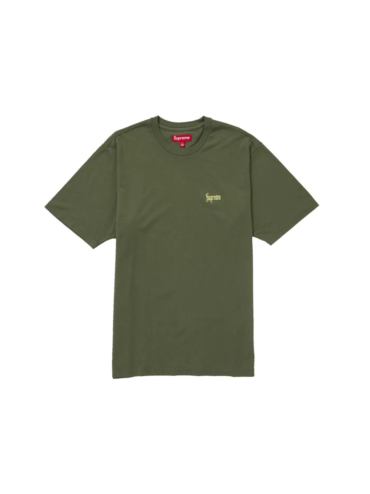 Мужская футболка с принтом Supreme Tee — изображение 1 из 1, зеленый