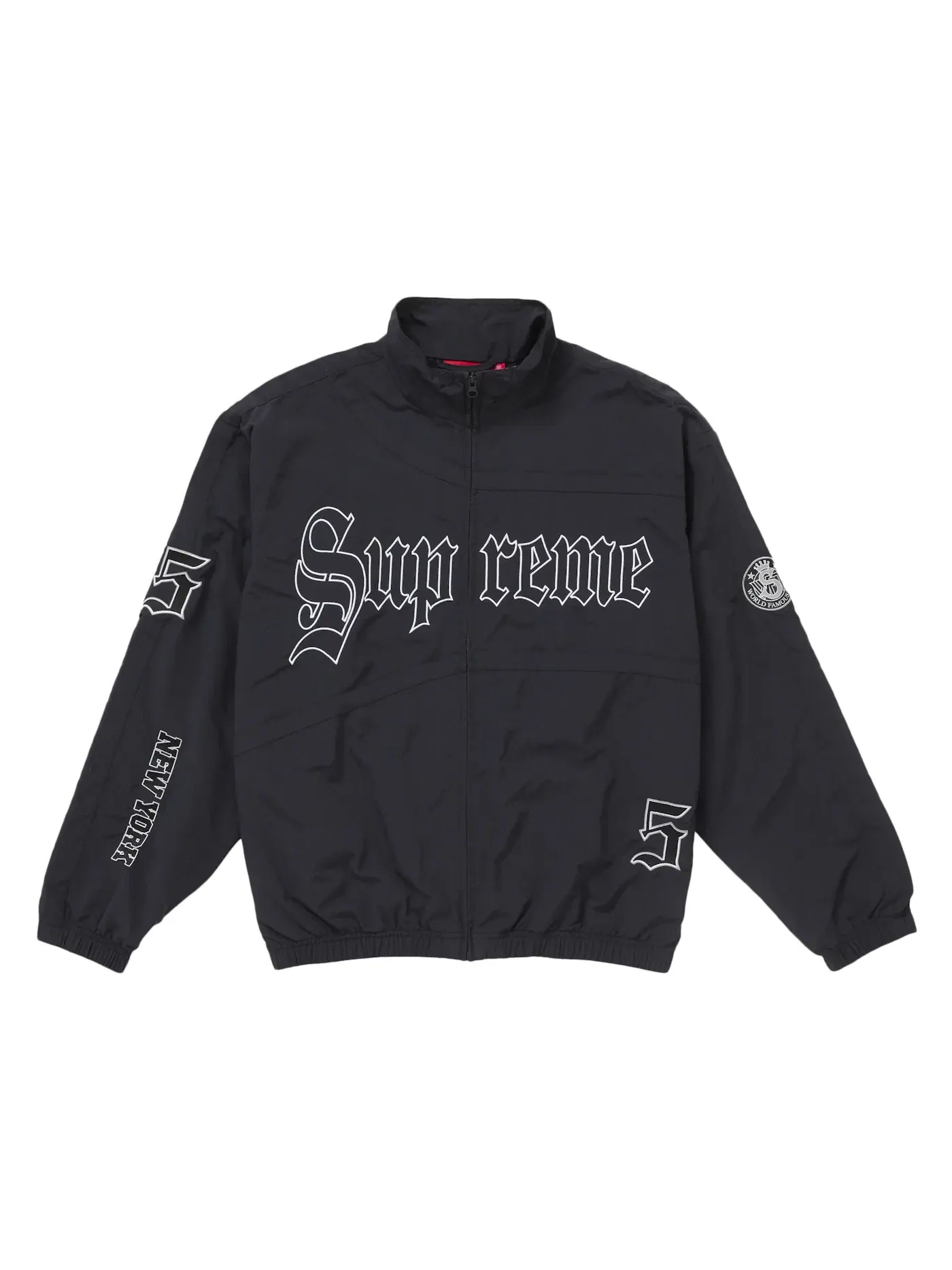 Мужская куртка с принтом Supreme Old English Track Jacket — изображение 1 из 3, черный