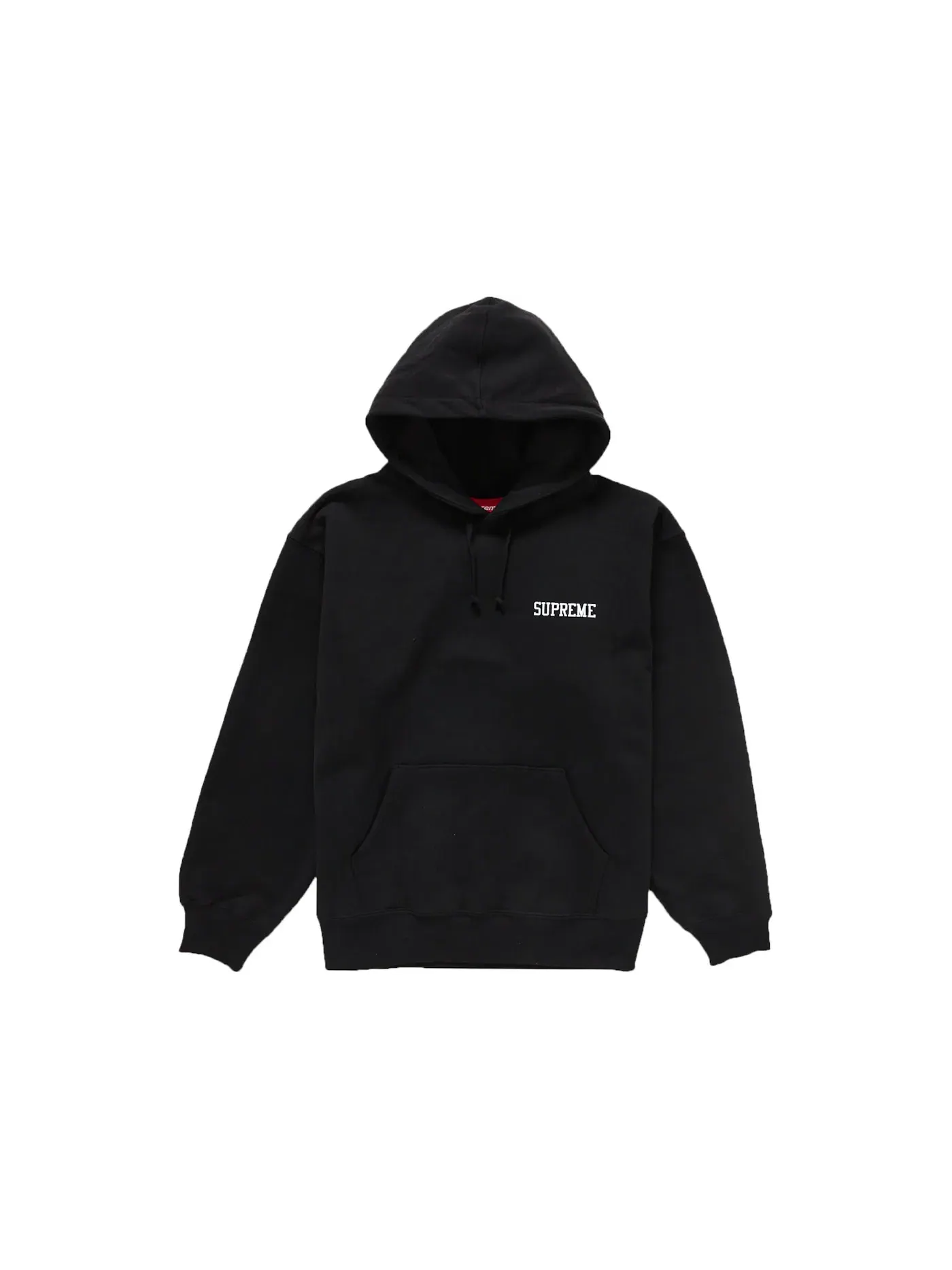 Мужской худи с принтом Supreme On God Supreme — изображение 2 из 2, черный