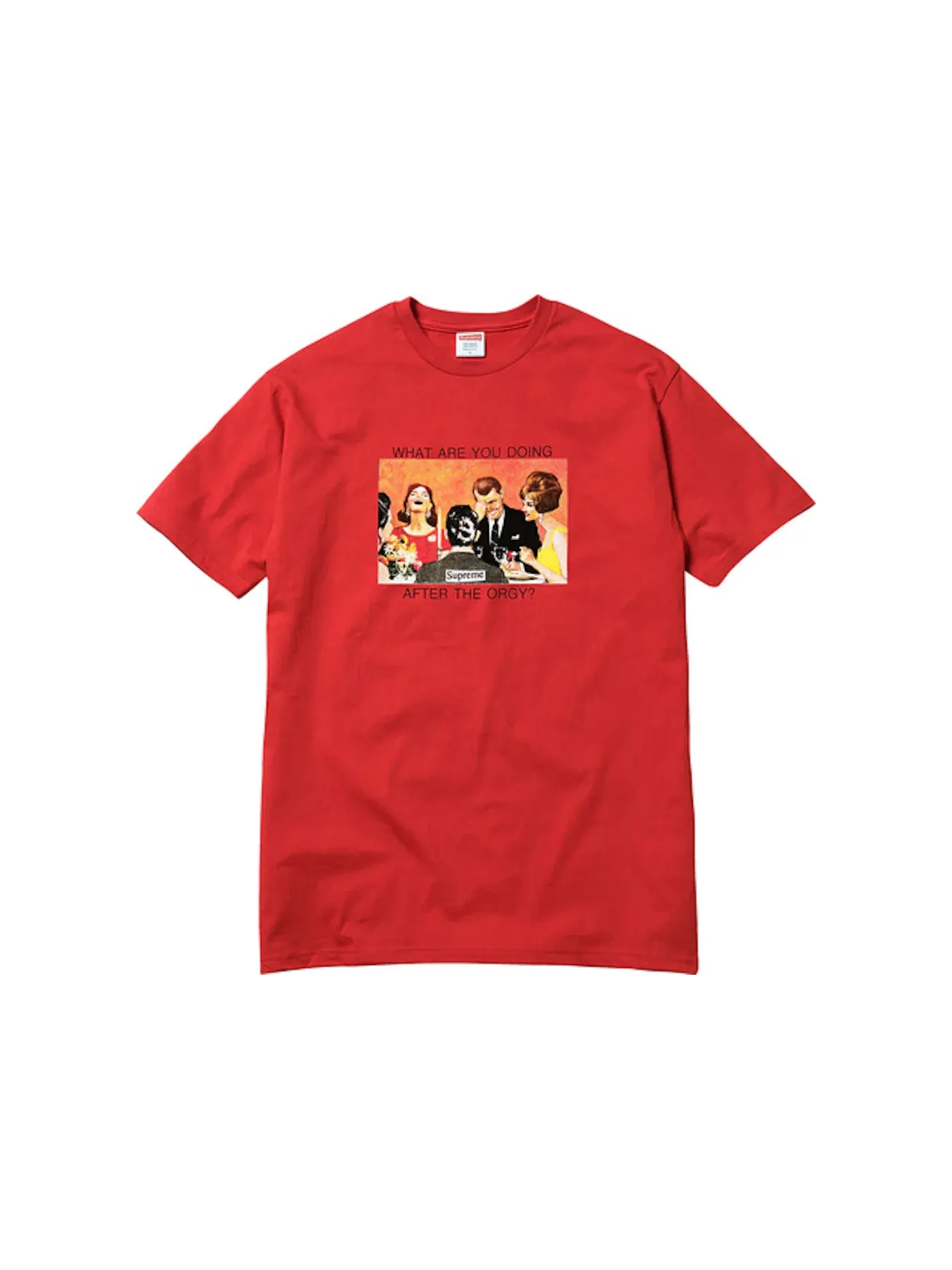 Мужская футболка Supreme Tee — изображение 1 из 1, красный
