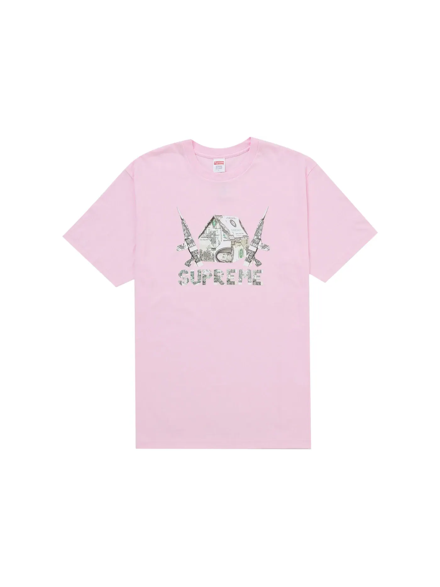 Мужская футболка с принтом Origami Tee Supreme — изображение 1 из 1, розовый