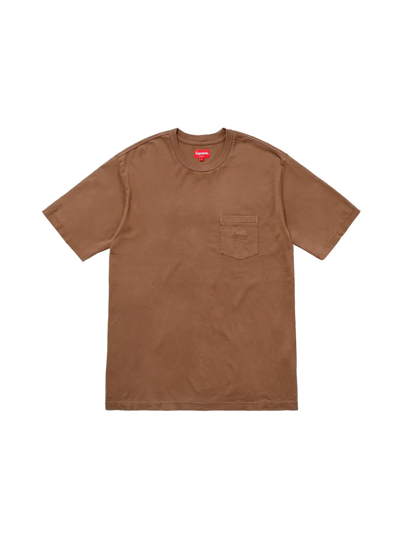 Мужская футболка с длинным рукавом Supreme Tee — изображение 1 из 1, коричневый