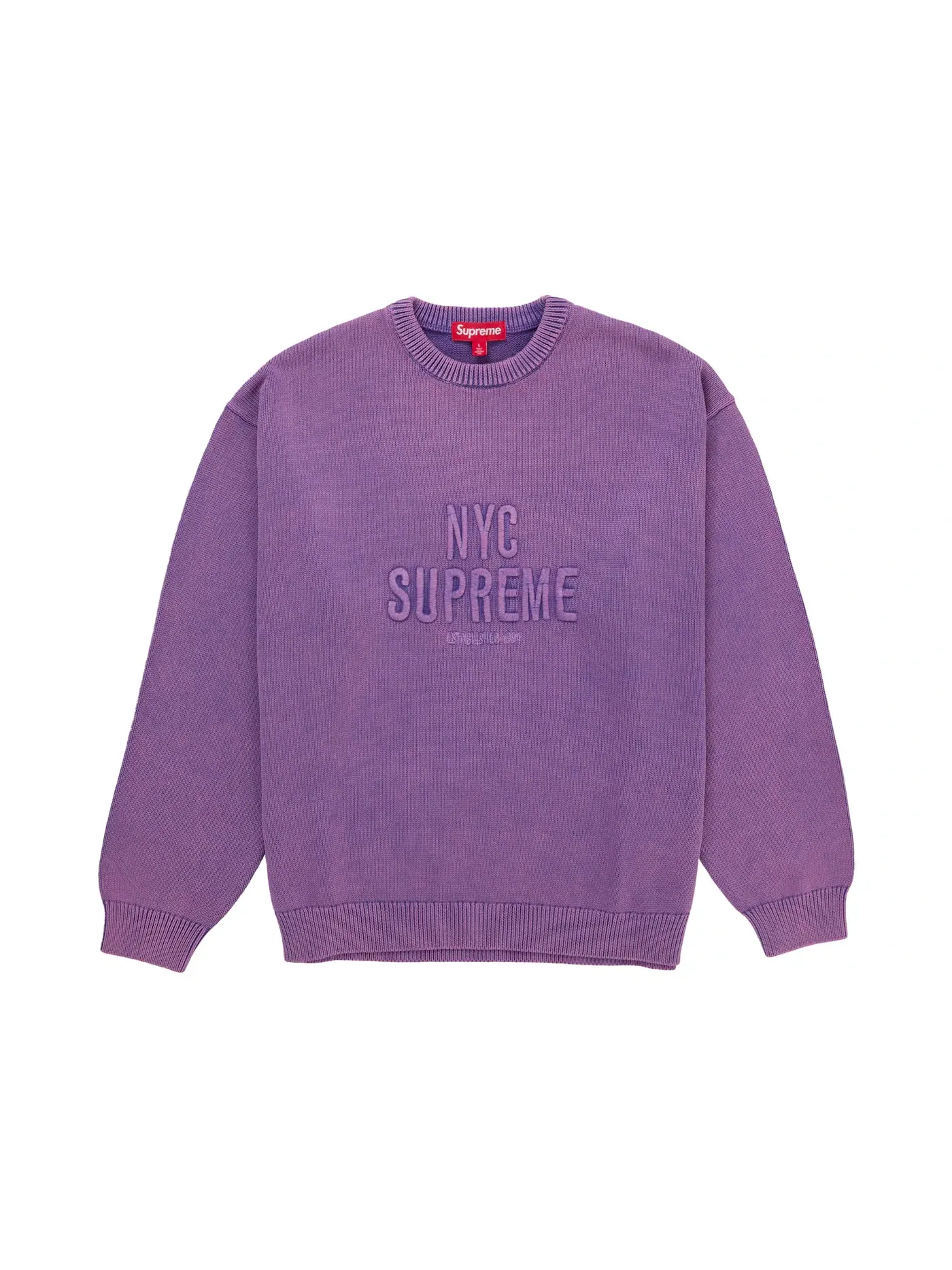 Мужской свитер с начесом Supreme Purple — изображение 1 из 1