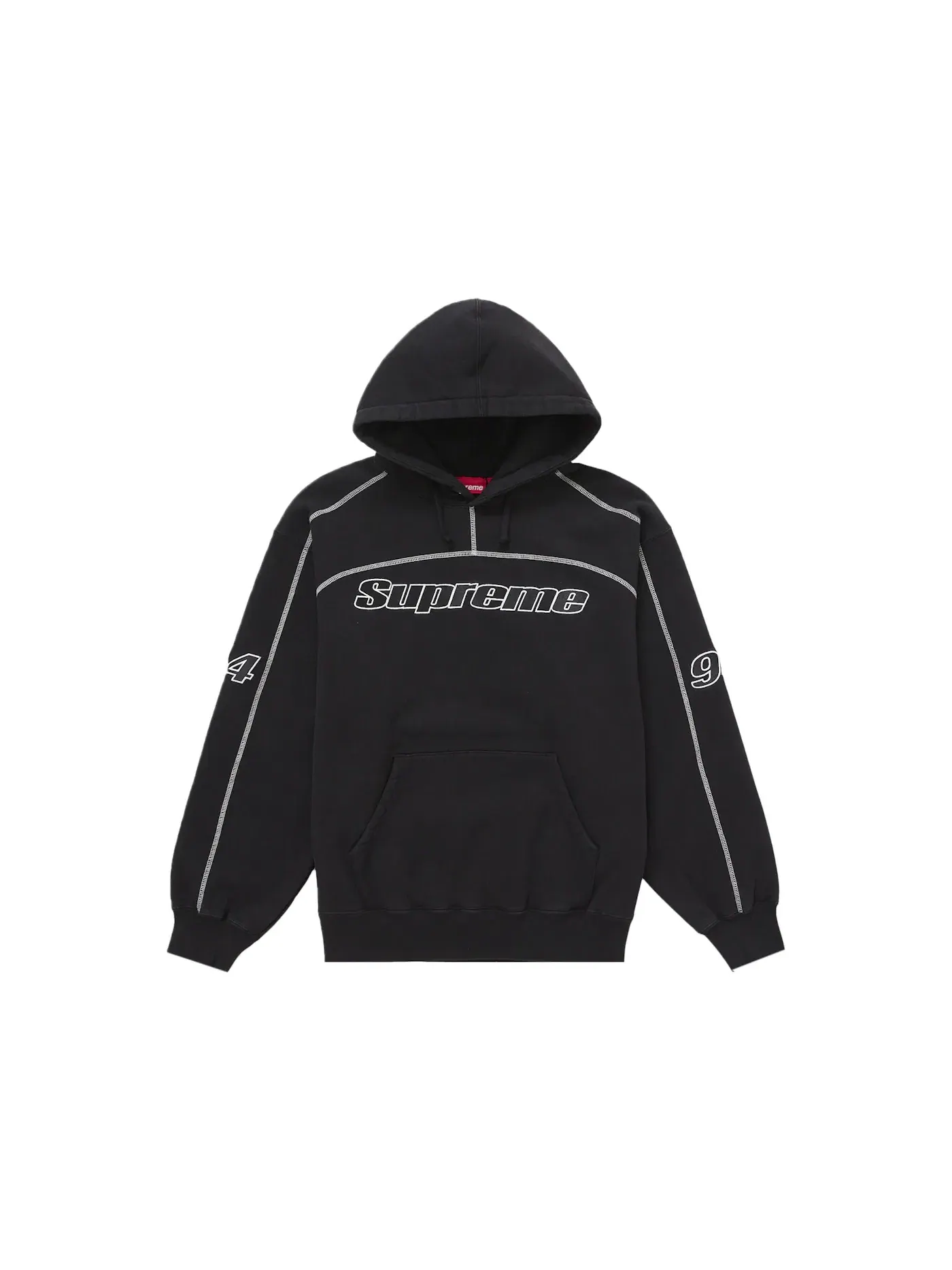 Мужской худи с оверлок-швами Supreme Sweatshirt — изображение 1 из 2, черный