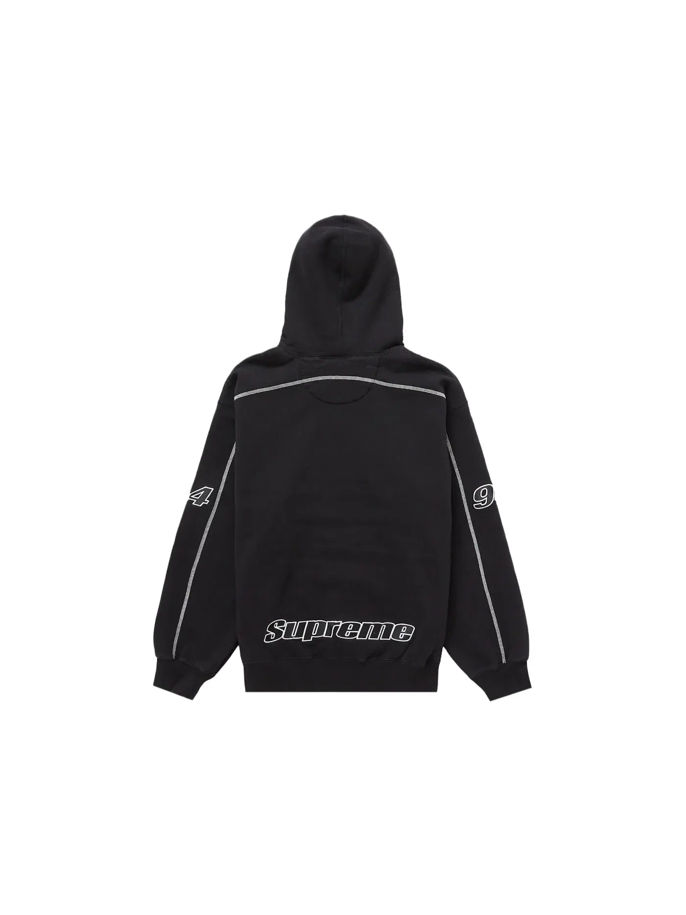 Мужской худи с оверлок-швами Supreme Sweatshirt — изображение 2 из 2, черный