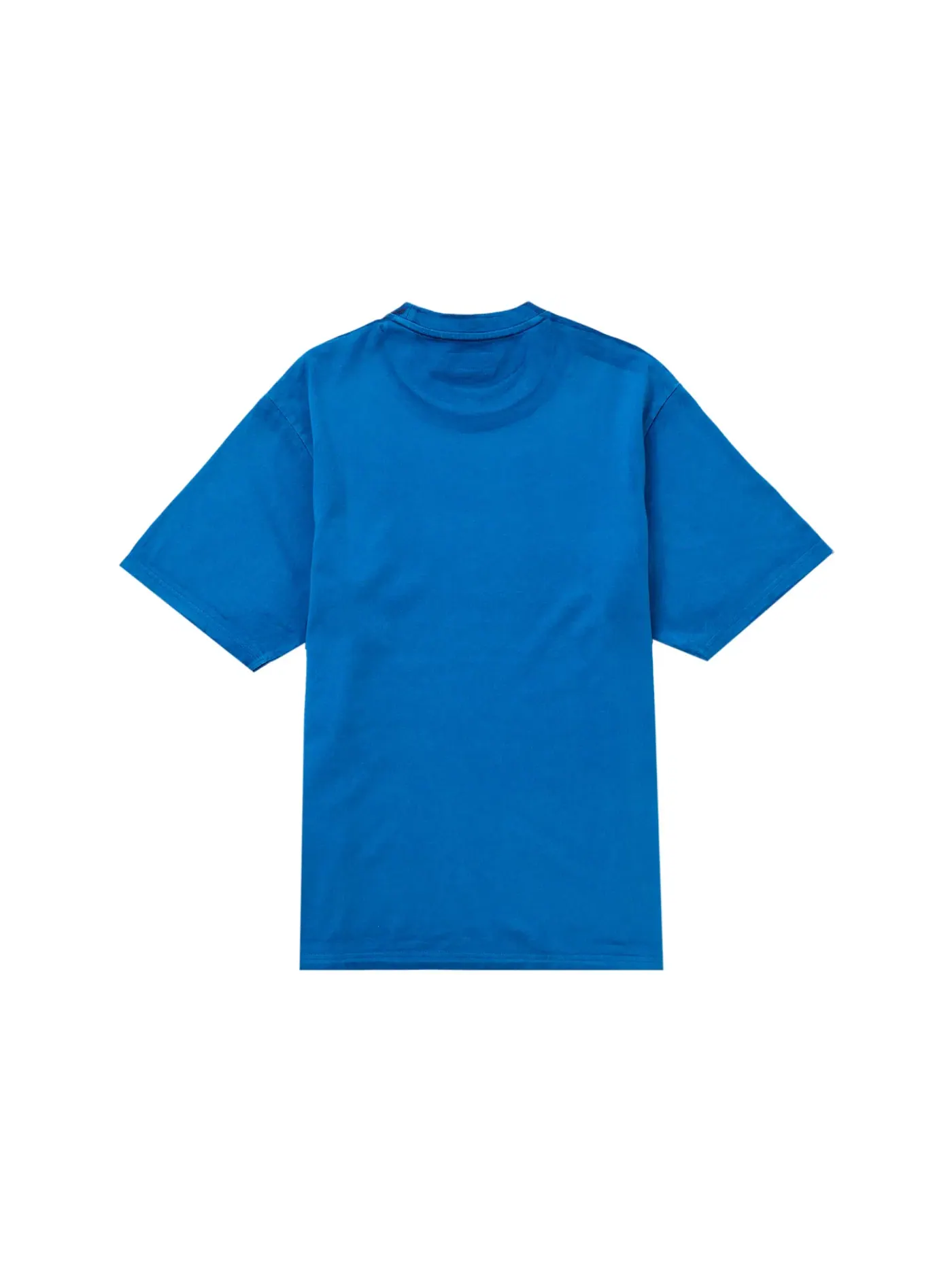 Мужская футболка с принтом Supreme Overprint Small Box S/S Top Blue — изображение 2 из 2, синий