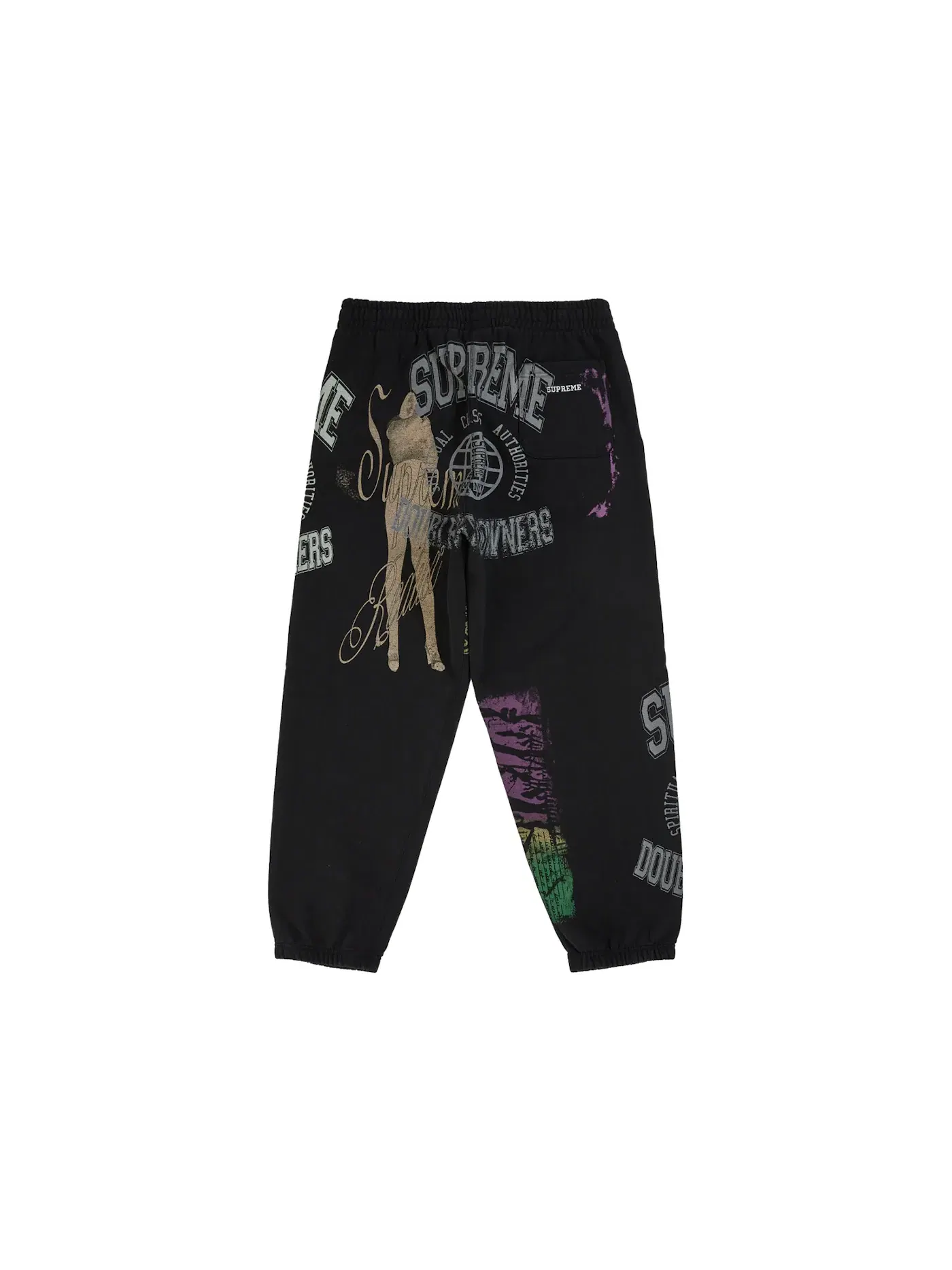 Мужские спортивные штаны с принтом Sweatpant Supreme — изображение 2 из 2, черный