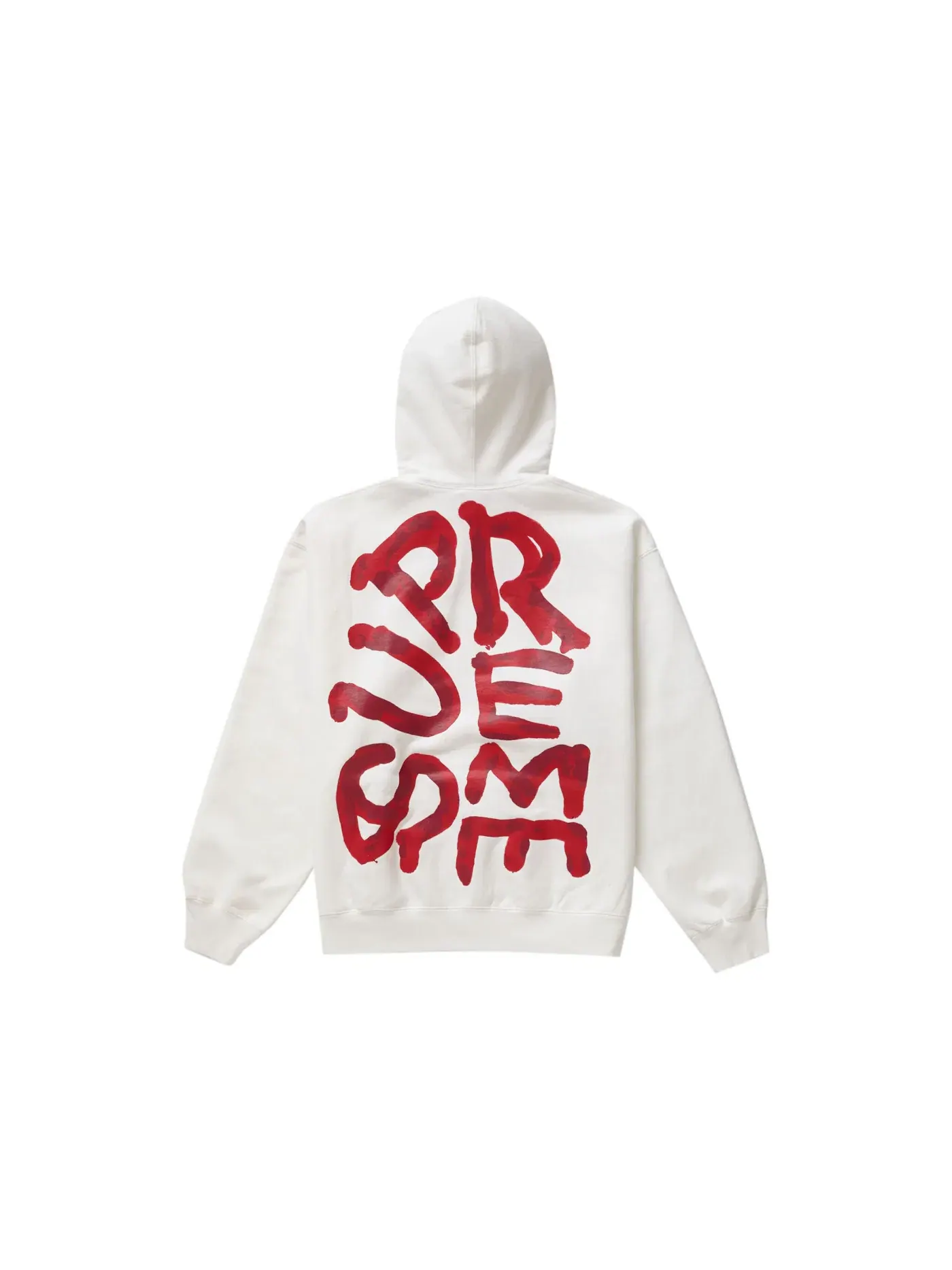 Мужской худи с принтом Paint Supreme — изображение 1 из 2, белый