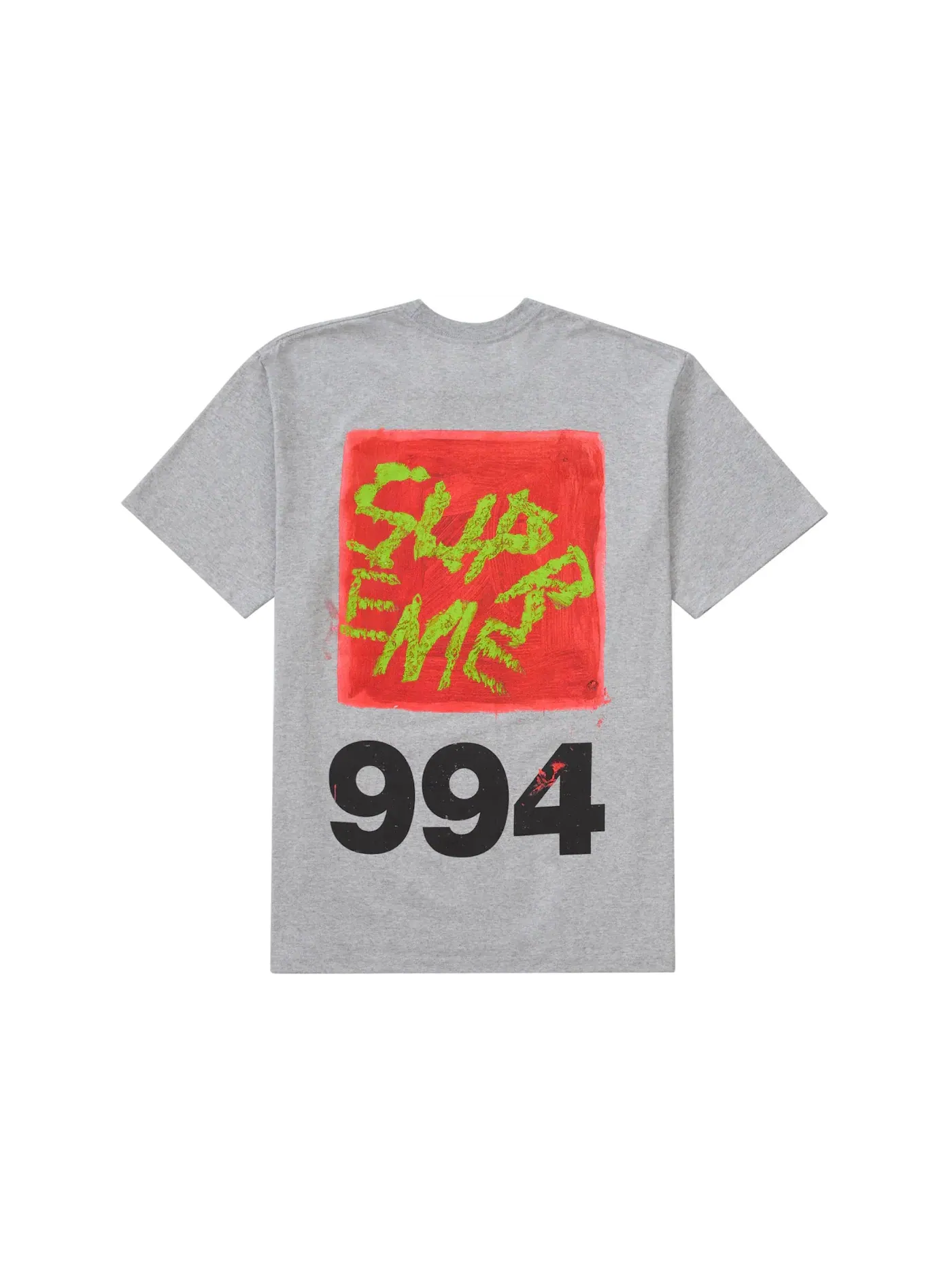 Мужская футболка с принтом Supreme Tee — изображение 1 из 2, серый