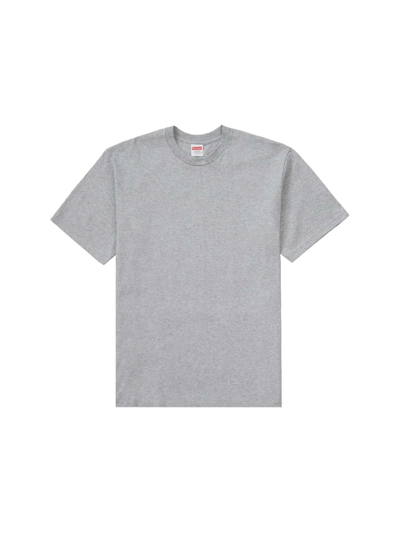 Мужская футболка с принтом Supreme Tee — изображение 2 из 2, серый