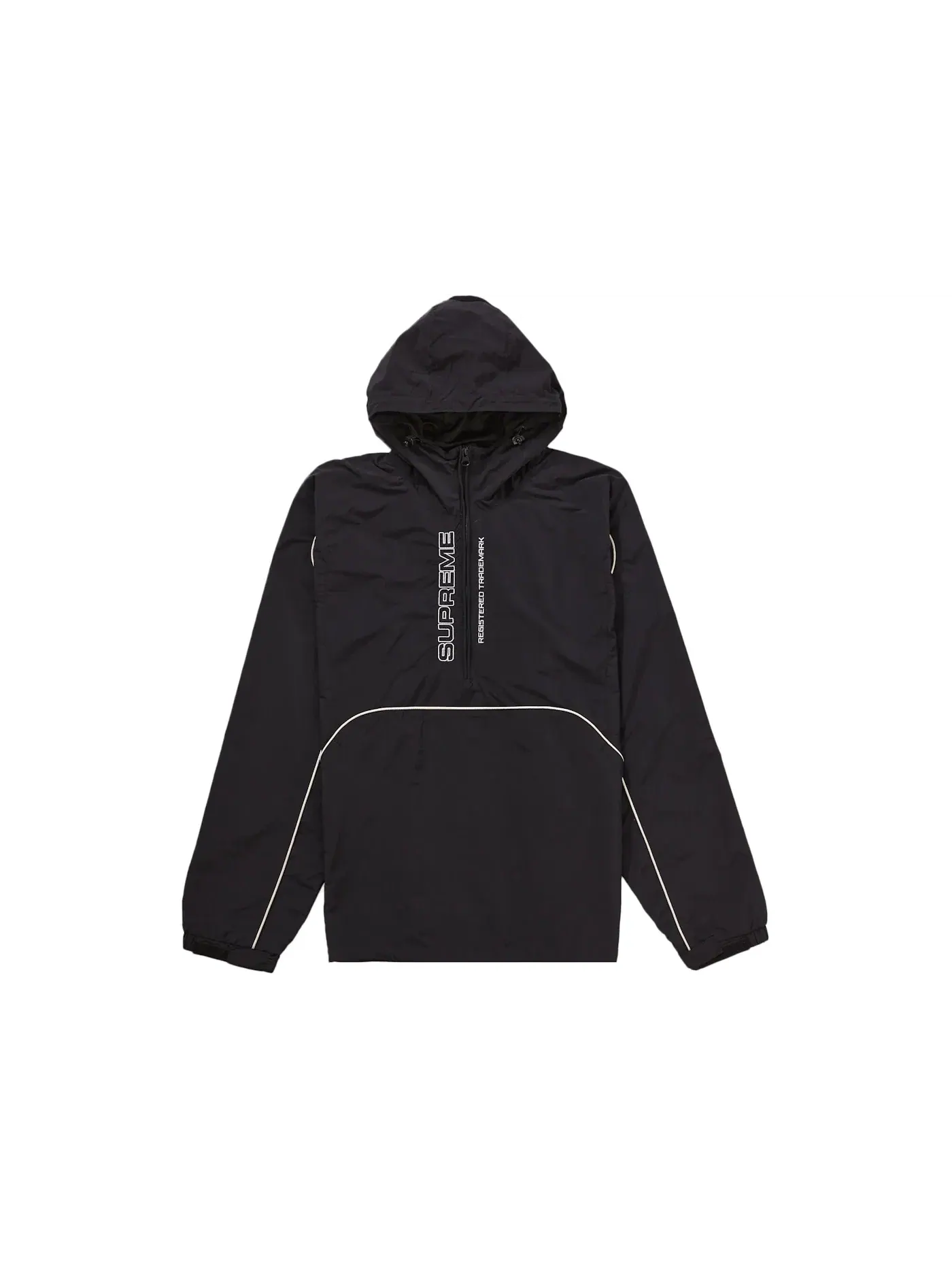 Мужской свитер с панелями и полузамком Supreme Pullover — изображение 1 из 2, черный