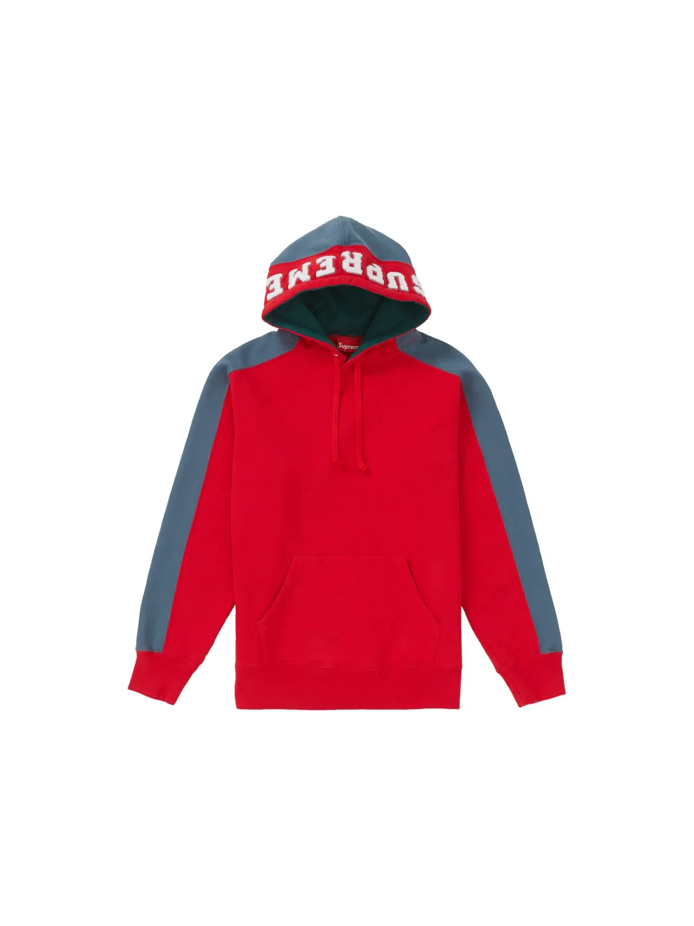 Мужской худи с принтом Supreme Paneled Hooded Sweatshirt Supreme — изображение 1 из 1, красный