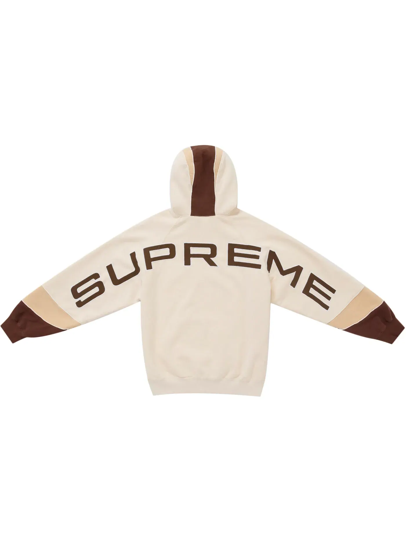 Мужской свитшот с капюшоном панельный Supreme (SS25) — изображение 2 из 2, прозрачный