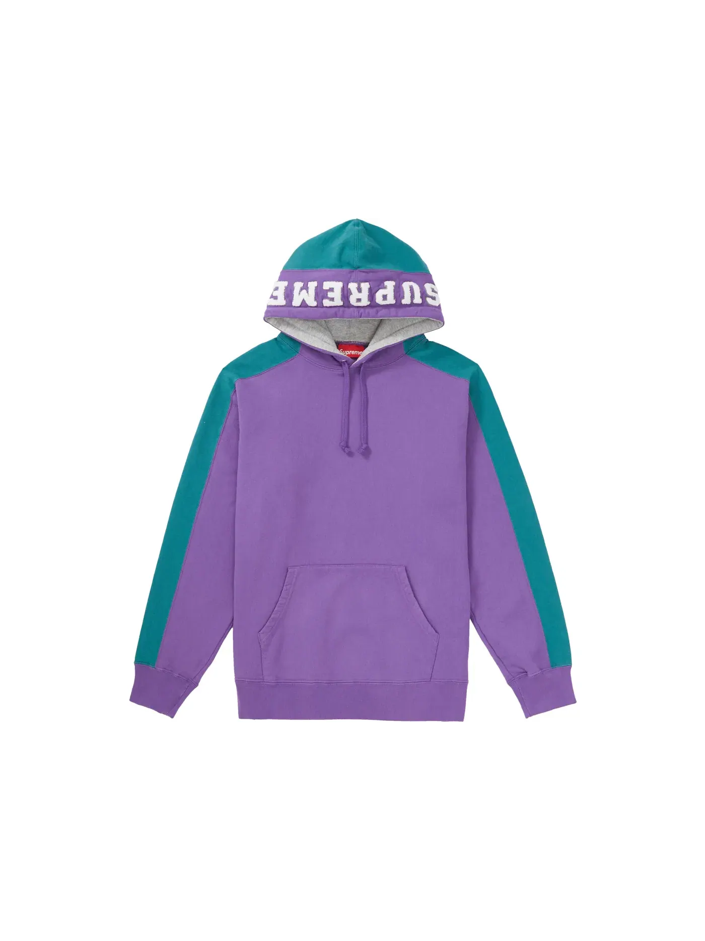 Мужская худи с панелями Supreme Sweatshirt — изображение 1 из 1, фиолетовый