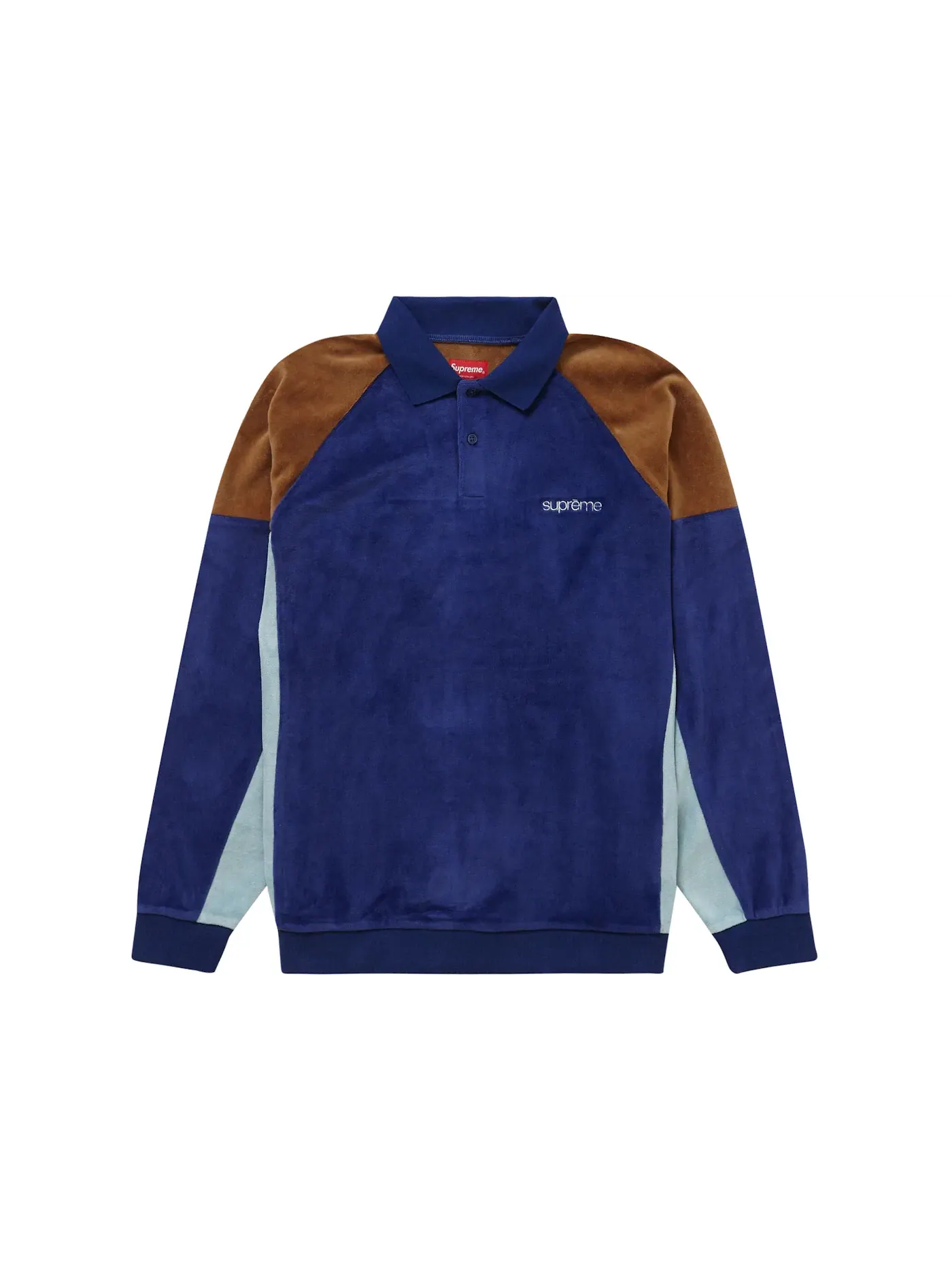 Мужская футболка-поло с длинным рукавом Supreme Polo, Dark Royal — изображение 1 из 1