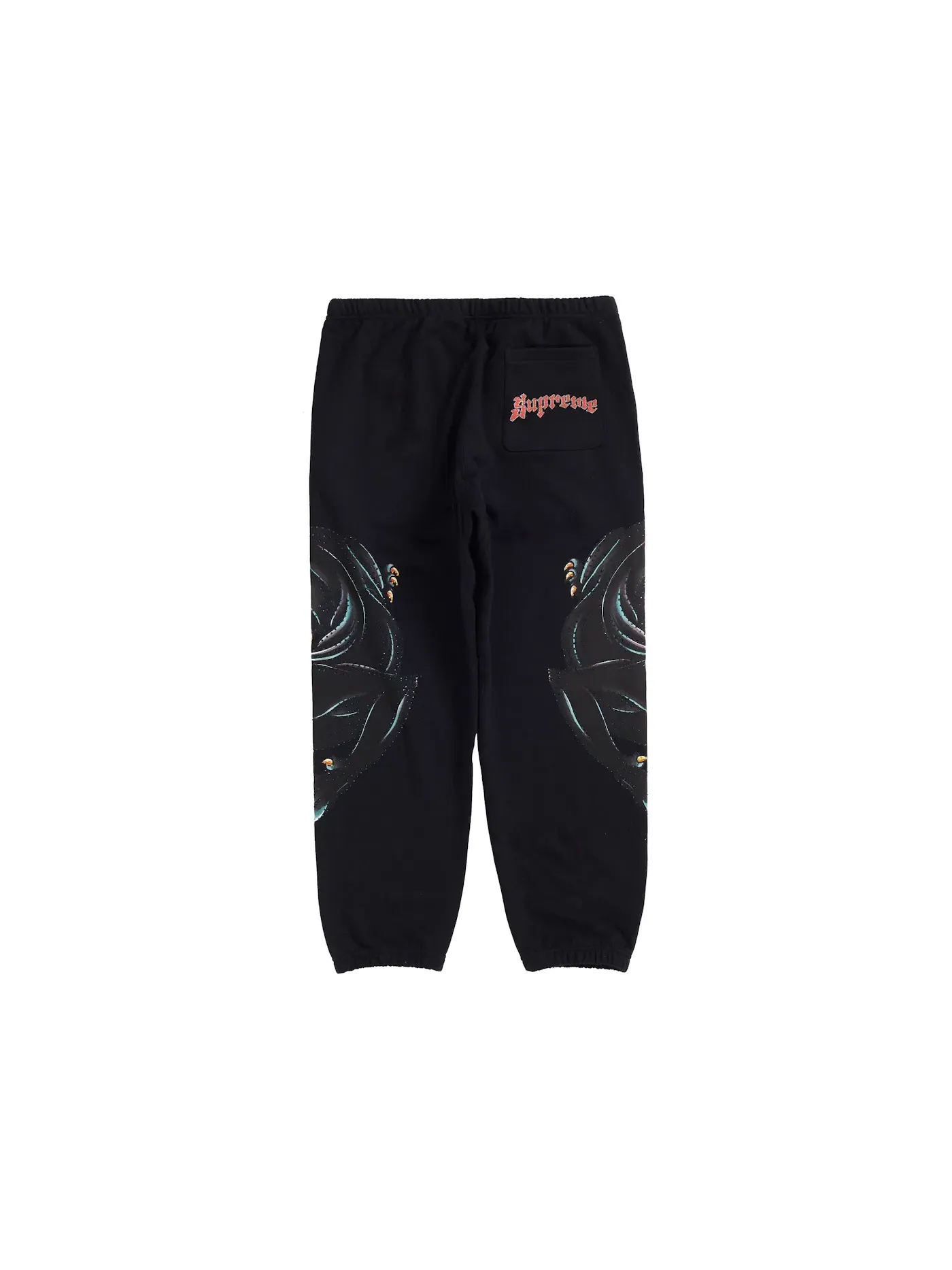 Мужские спортивные штаны с принтом Sweatpant Supreme — изображение 2 из 2, черный