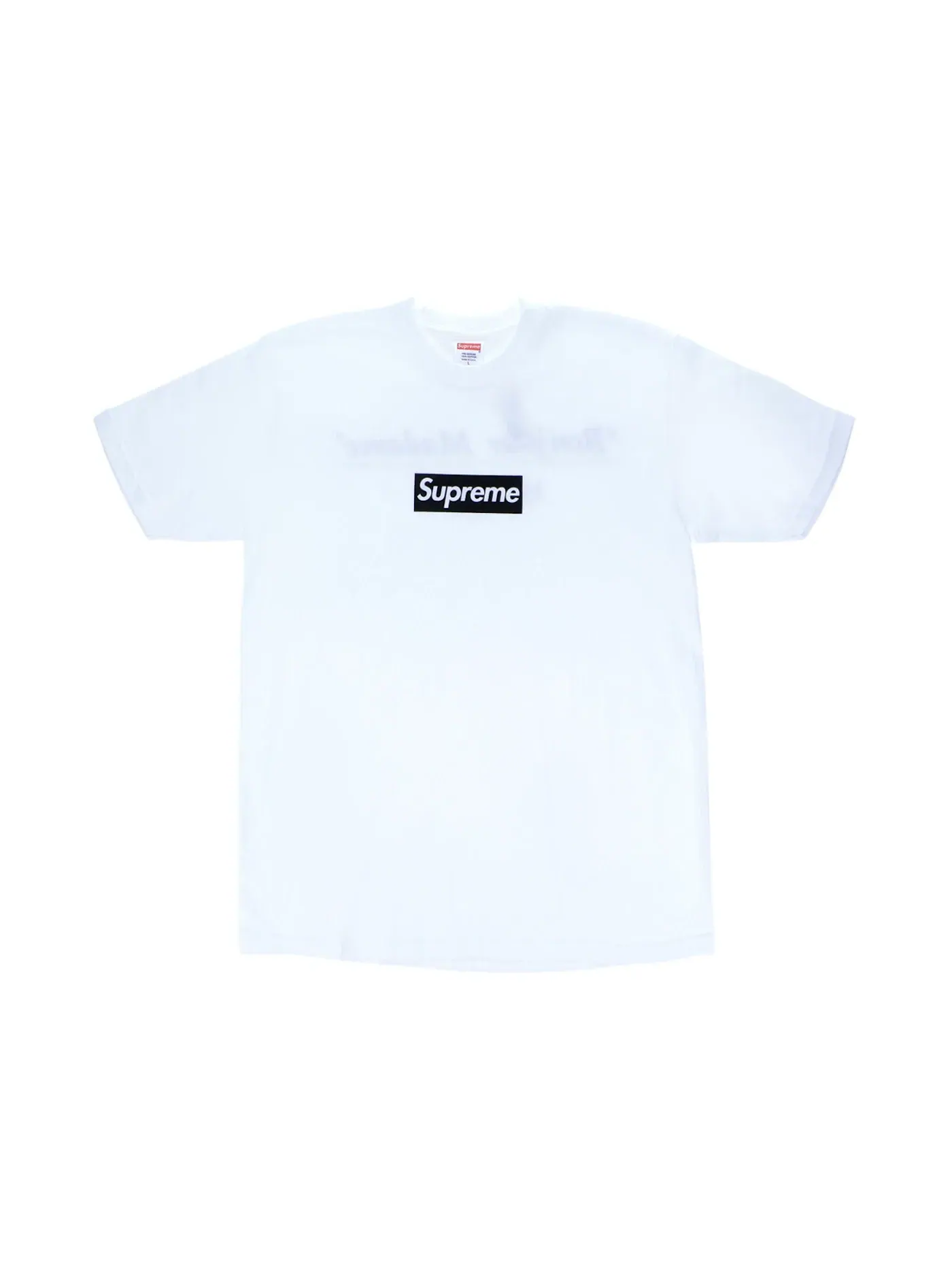 Мужская футболка с принтом Supreme Paris Box Logo — изображение 1 из 2, белый
