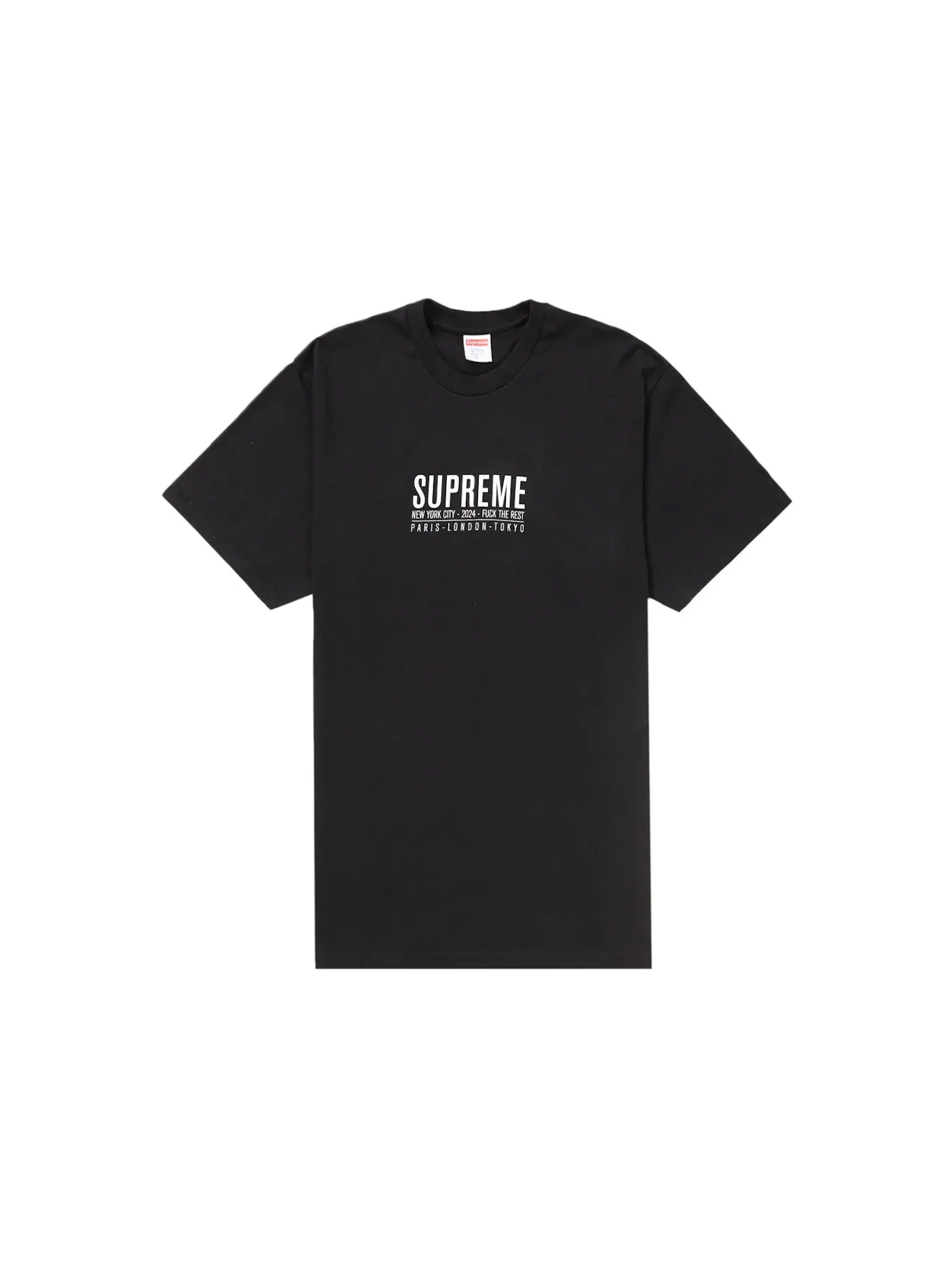 Мужская футболка с принтом Supreme Tee — изображение 1 из 1, черный