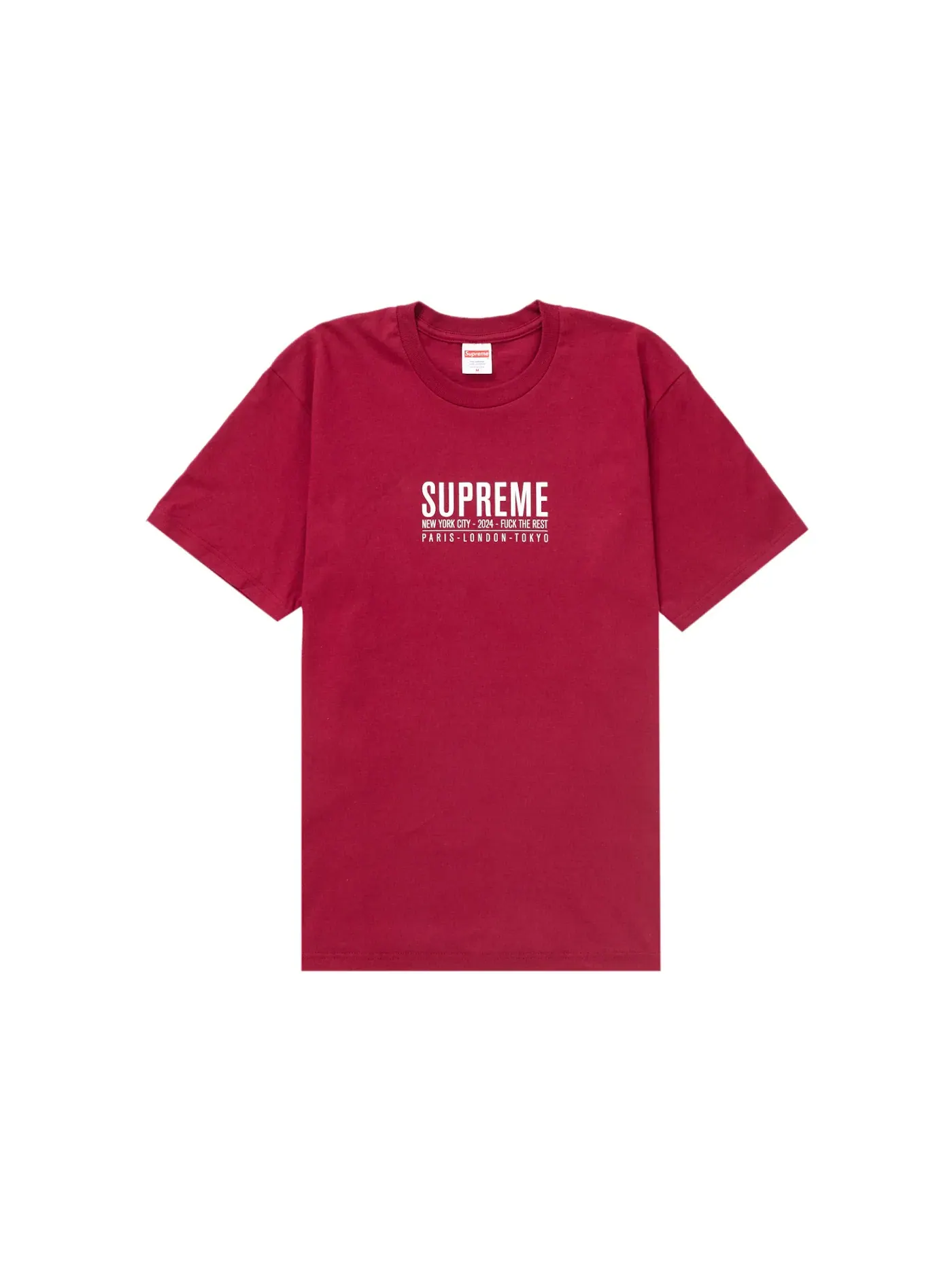Мужская футболка с принтом Supreme Tee — изображение 1 из 1, красный